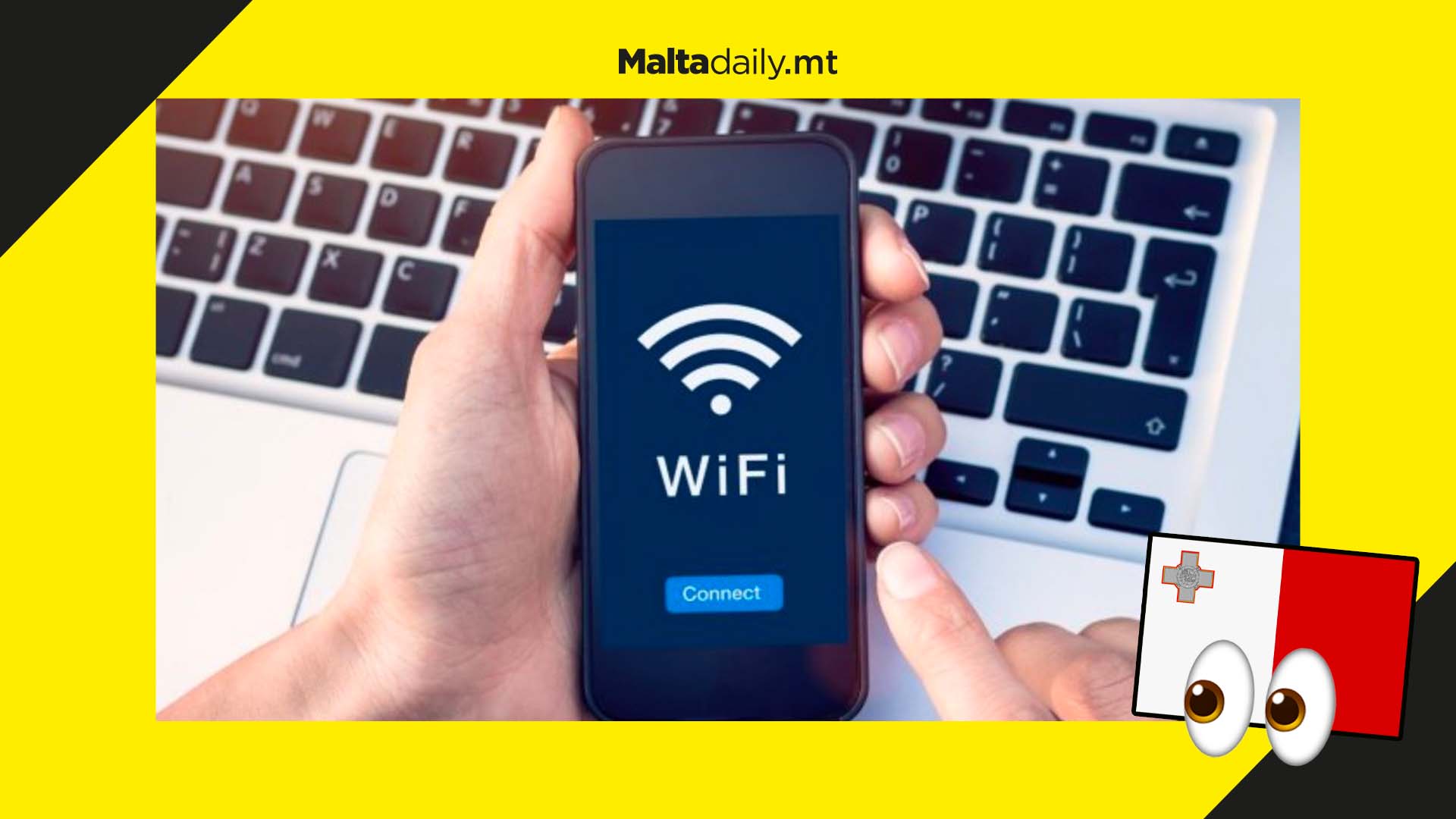 95% of Maltese homes have an internet connection