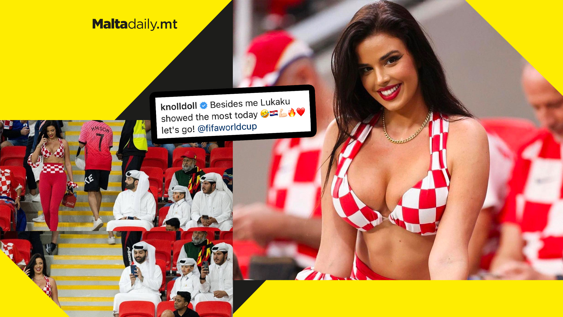 Miss Croatia not afraid of being arrested for racy outfits at Qatar World Cup