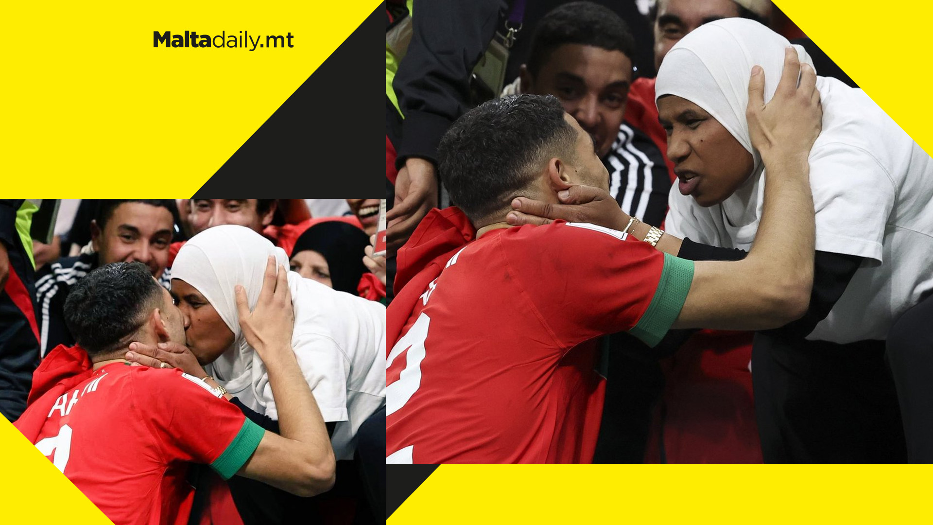 Watch: Wholesome moment as Morocco’s Hakimi celebrates World Cup win with his mum