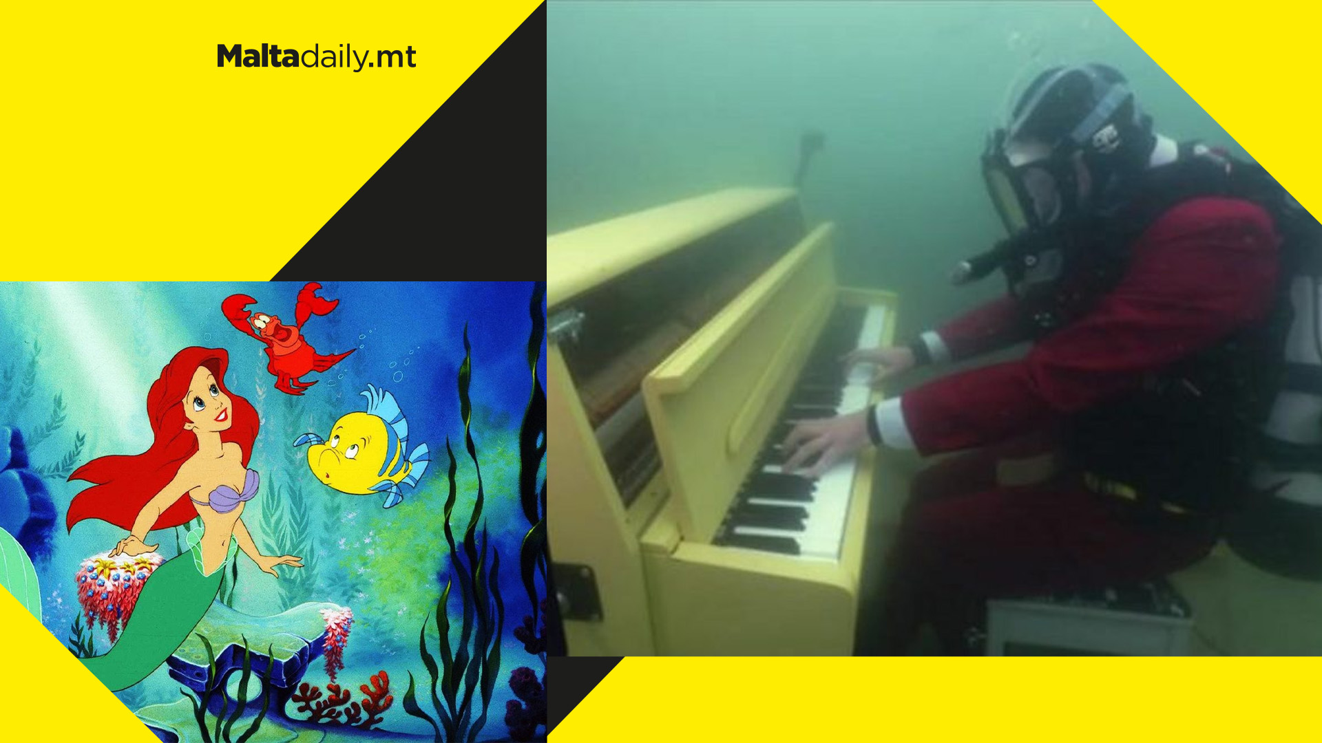 WATCH: Pianist YouTuber actually plays 'Under the Sea' under the sea