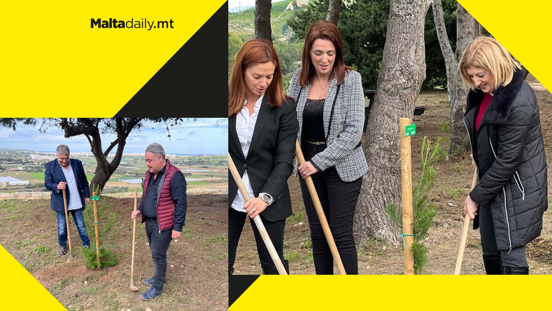 1,600 trees planted in collaboration between Parks Malta & Puttinu Cares
