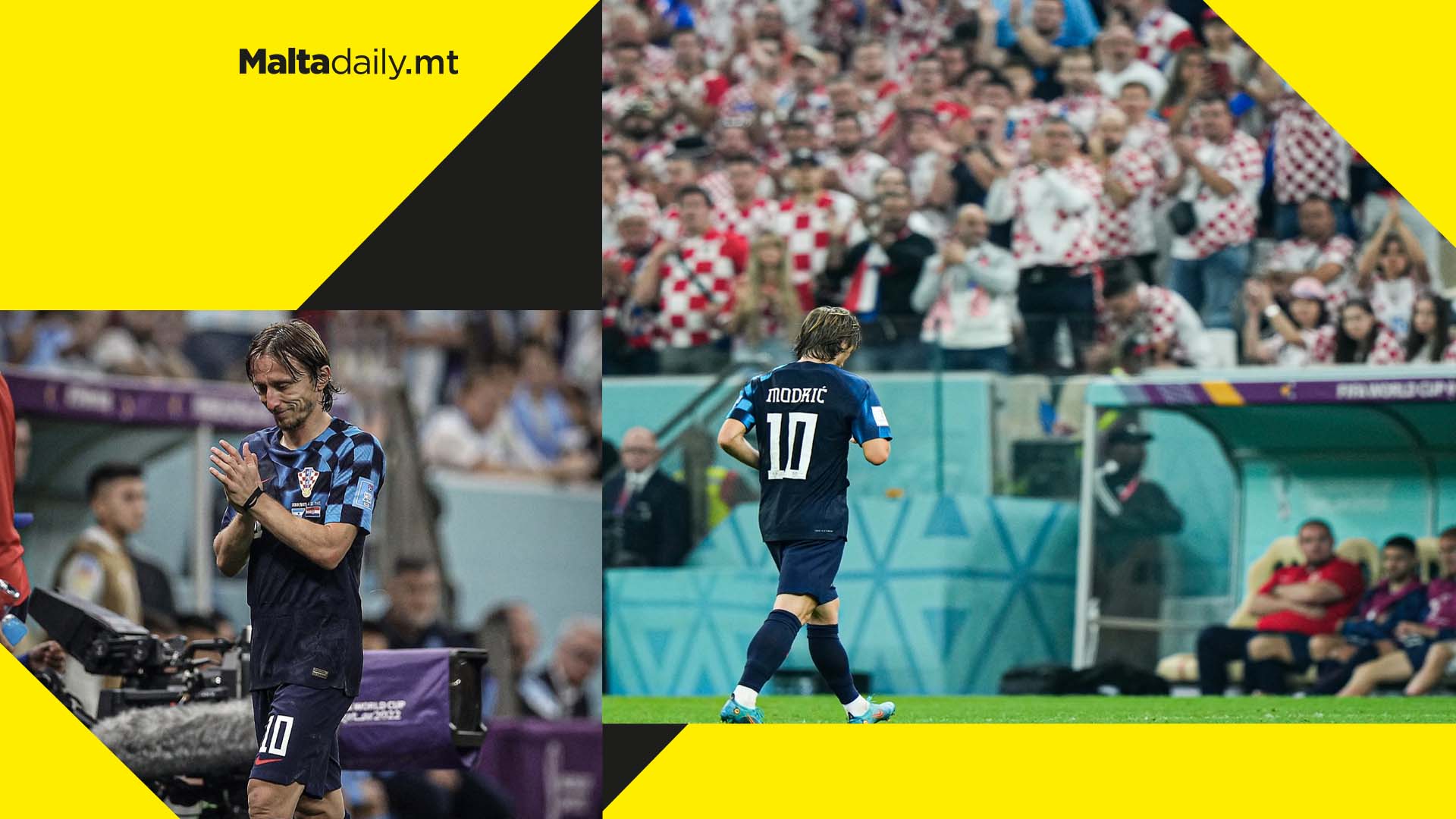 WATCH: Luka Modrić receives standing ovation from both sides in his last World Cup game