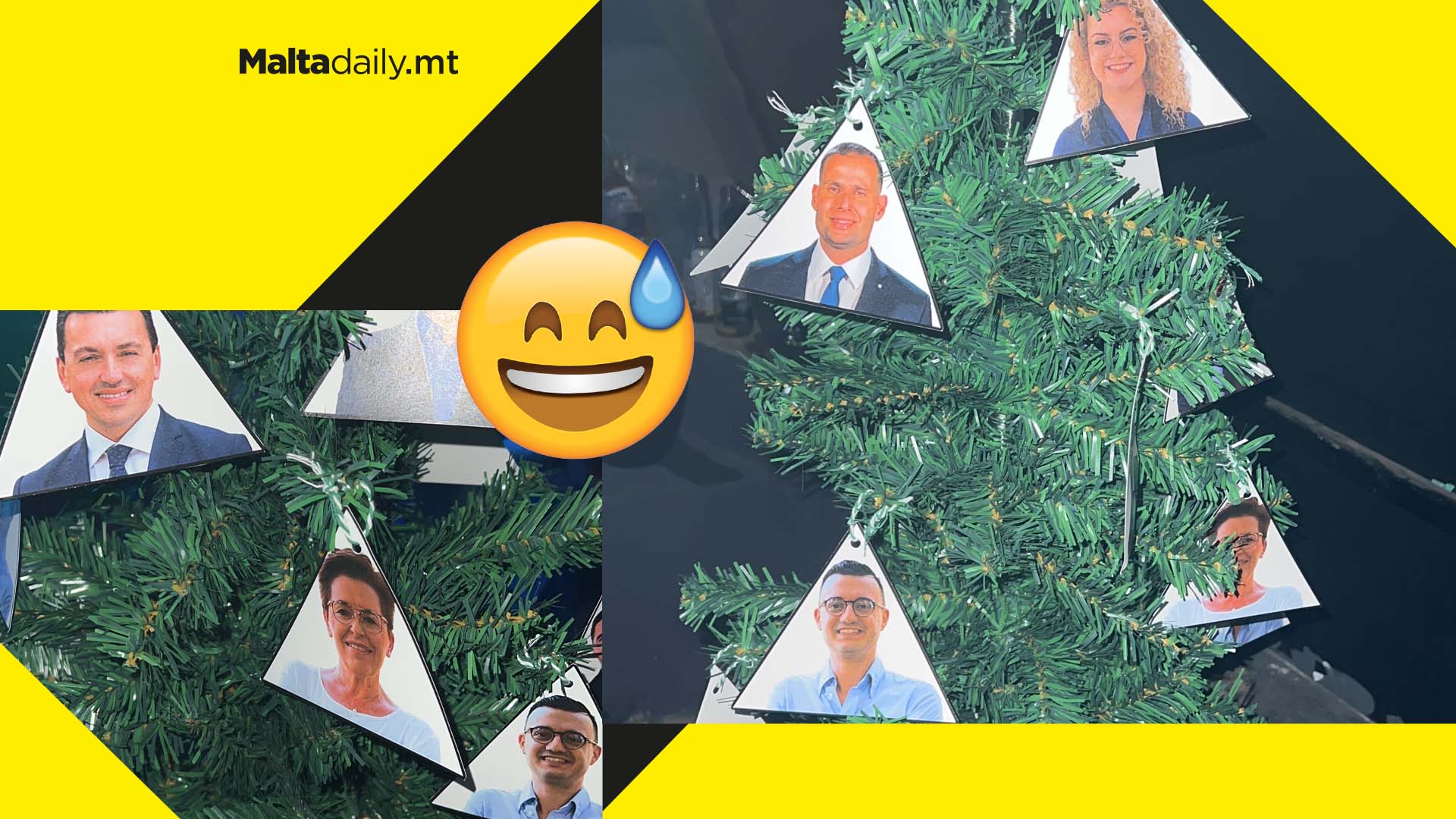 Boozy Bingo gives out Minis-Tree featuring Maltese politician ornaments