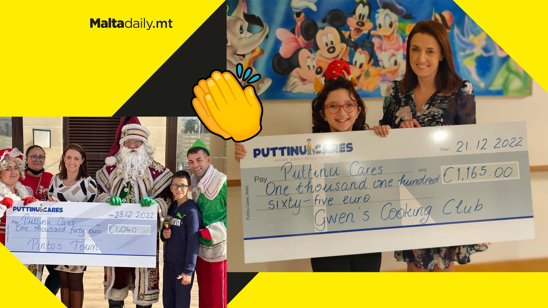 Various donations for Puttinu Cares as Christmas kicks off in Malta