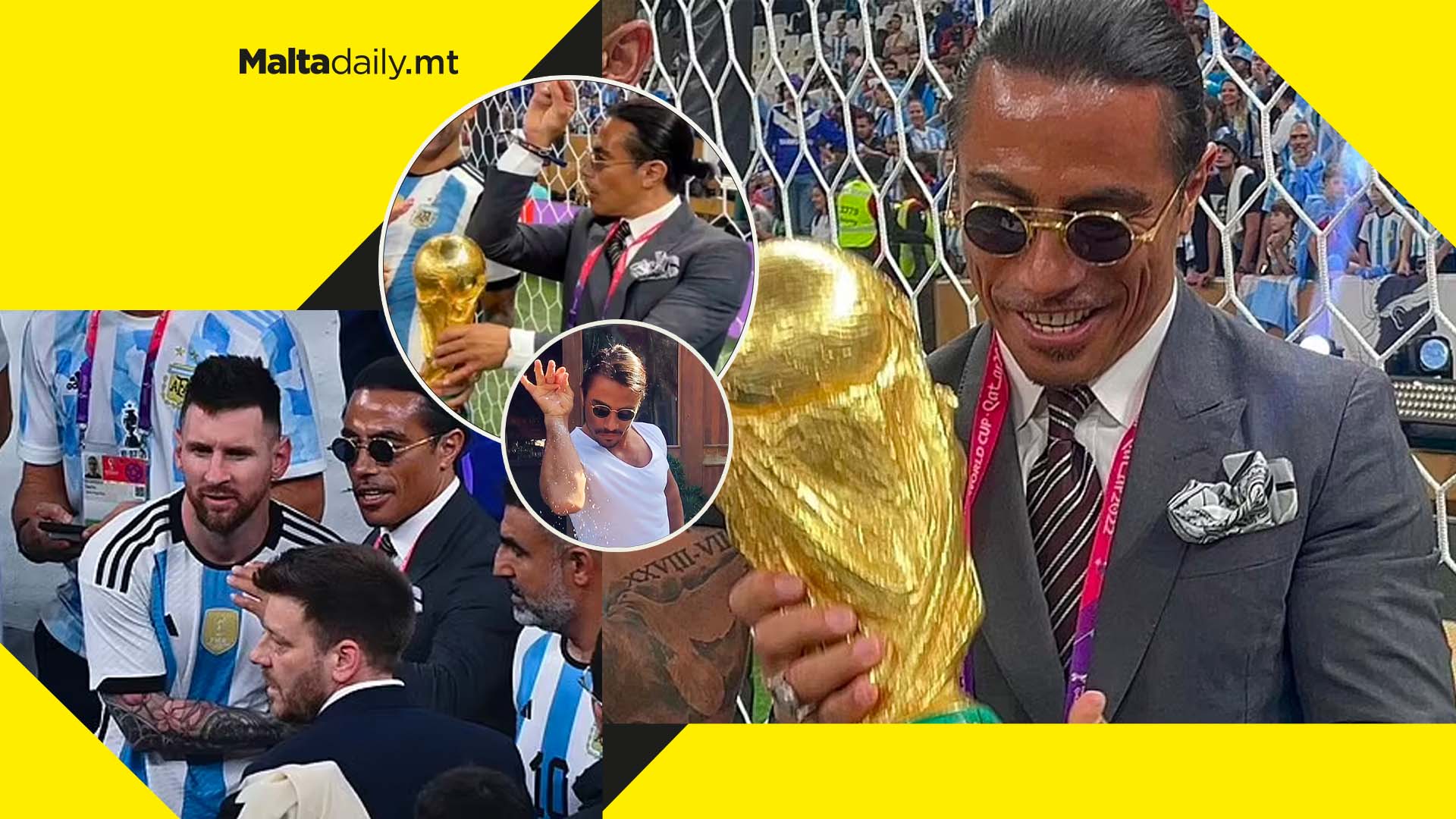 Celebrity chef Salt Bae broke FIFA rules by holding World Cup