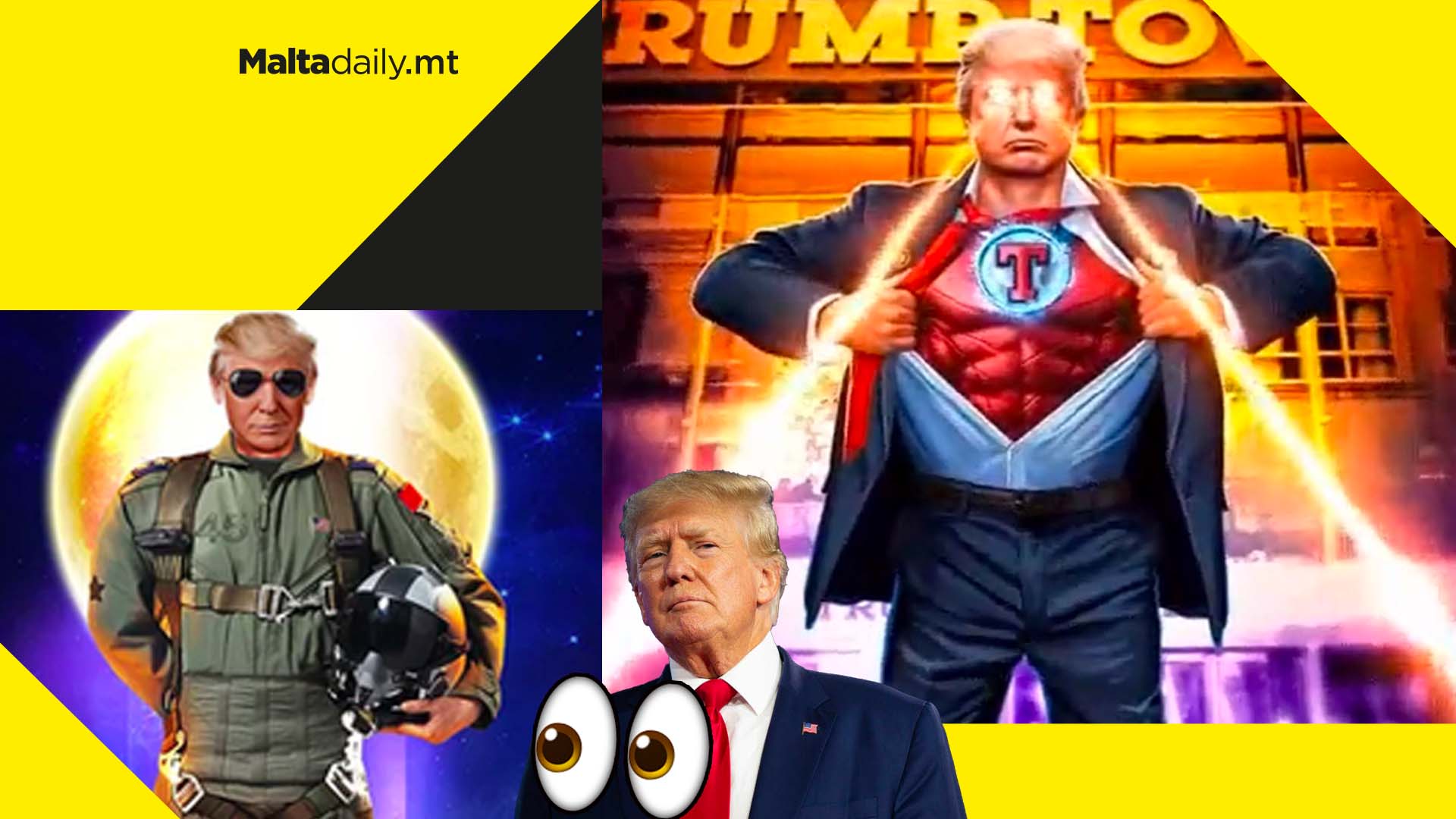Internet loses it as Donald Trump launches NFT cards about himself