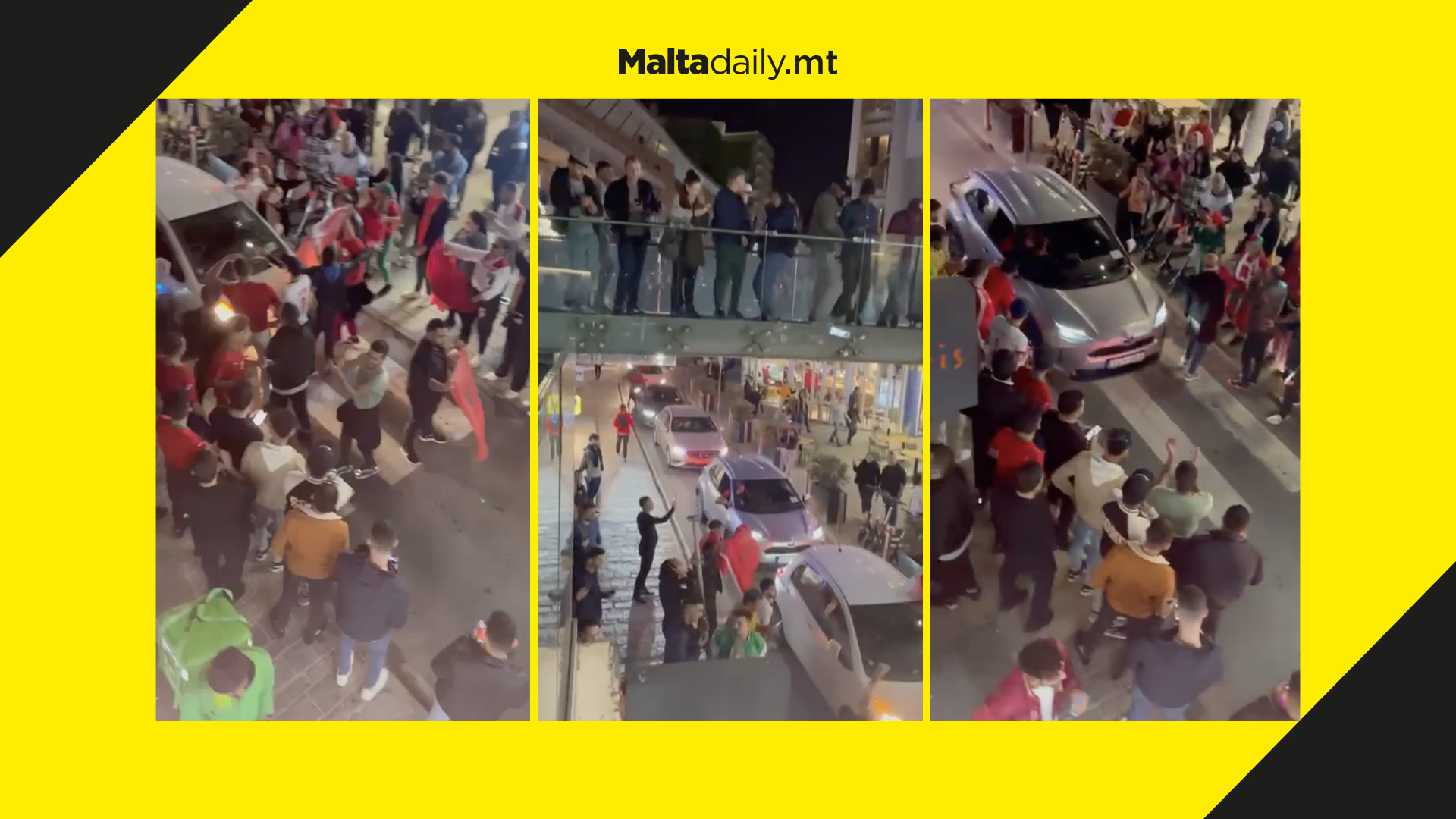 WATCH: Moroccan fans in Malta come together after historical World Cup win