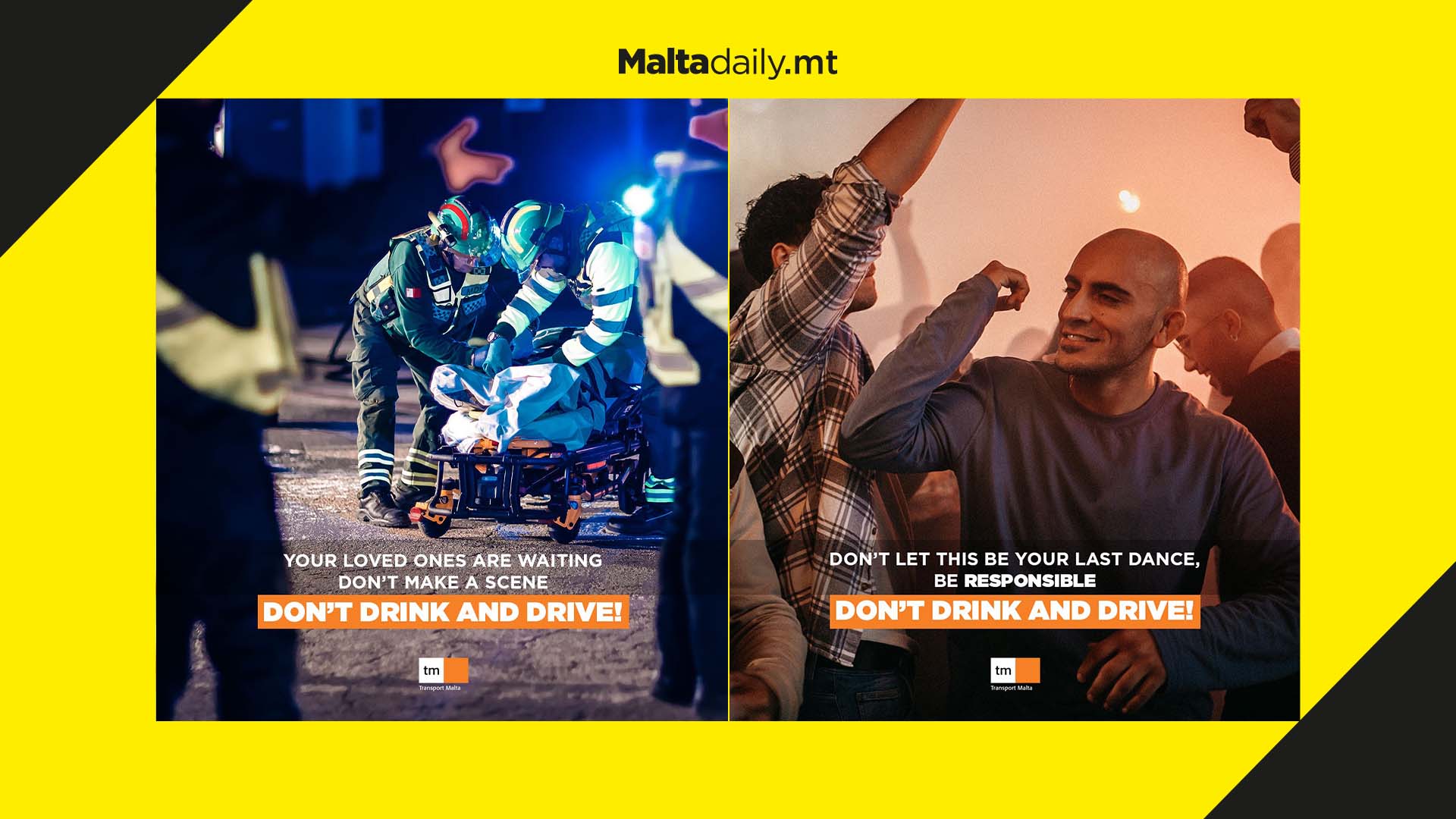 Transport Malta launches Don't Drink and Drive Campaign for festive season