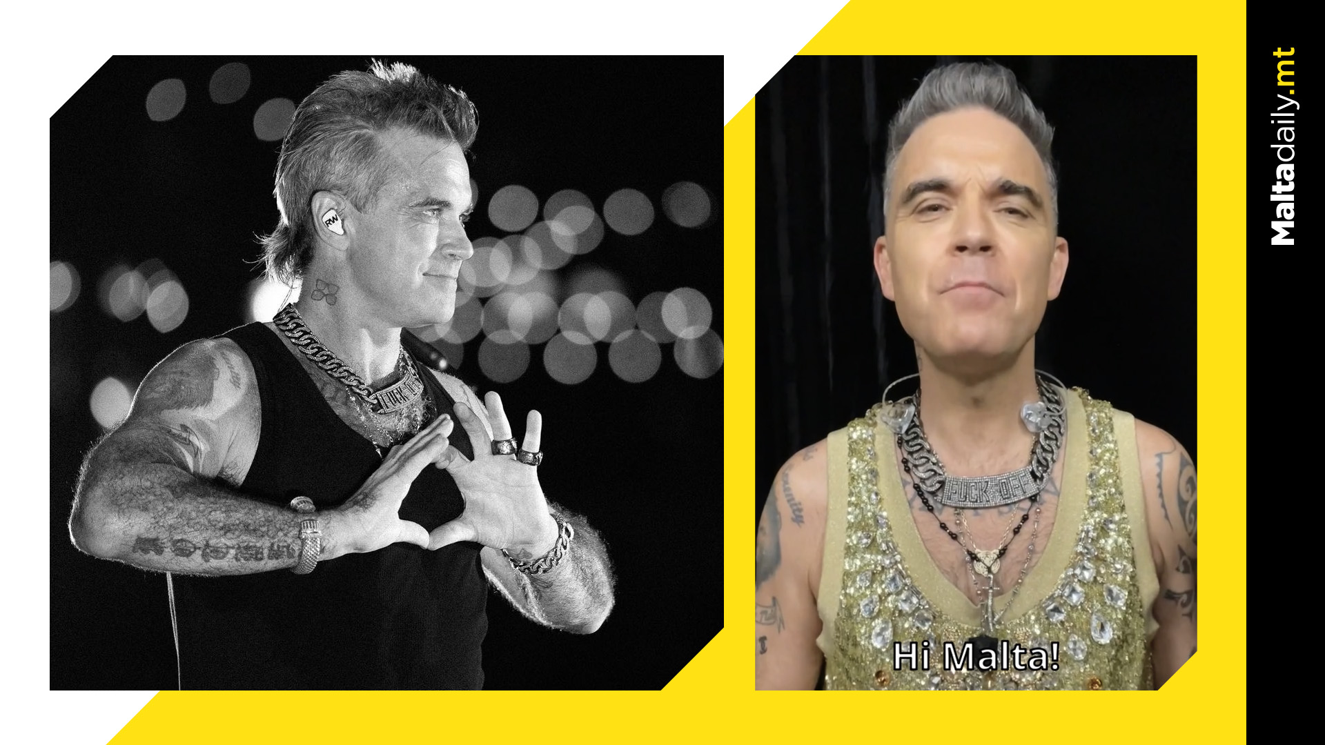 Robbie Williams tells Malta he is ready to rock Floriana's Fosos in new video