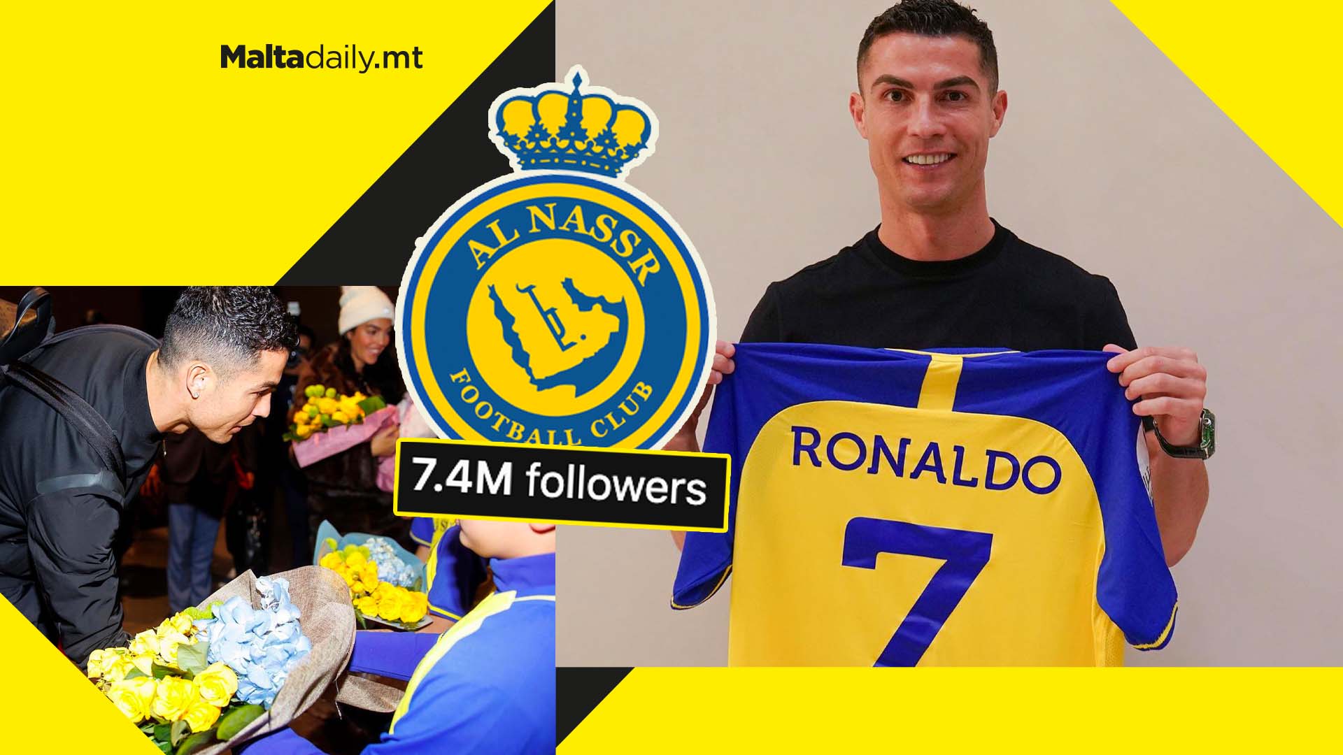 6.5 million increase in followers for Al Nassr after Ronaldo joins