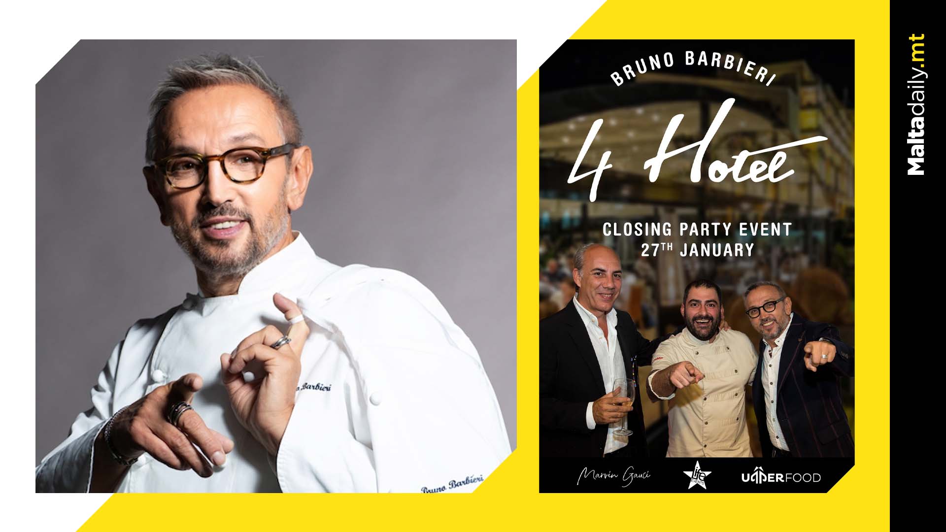 This is your chance to meet renowned Italian chef Bruno Barbieri