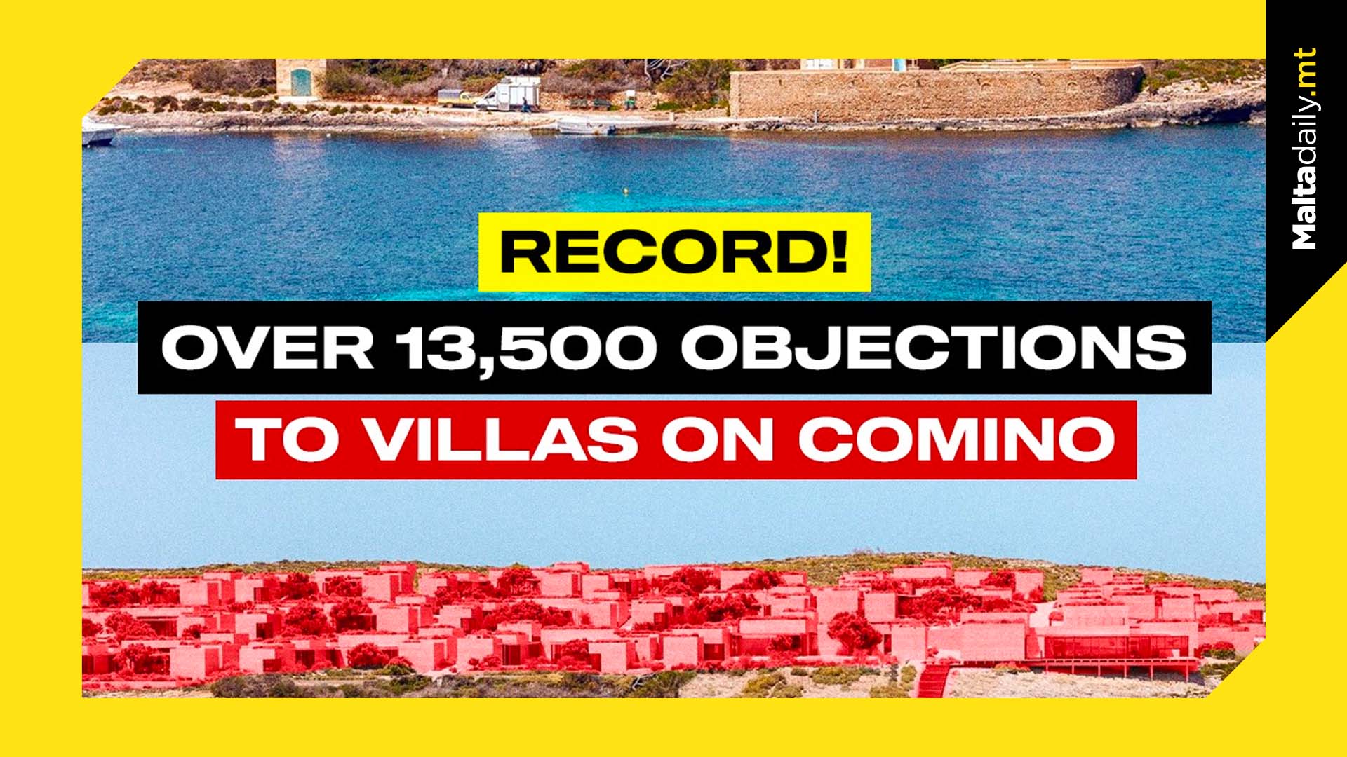13,500 objections against ‘monstrous’ Comino Village amassed