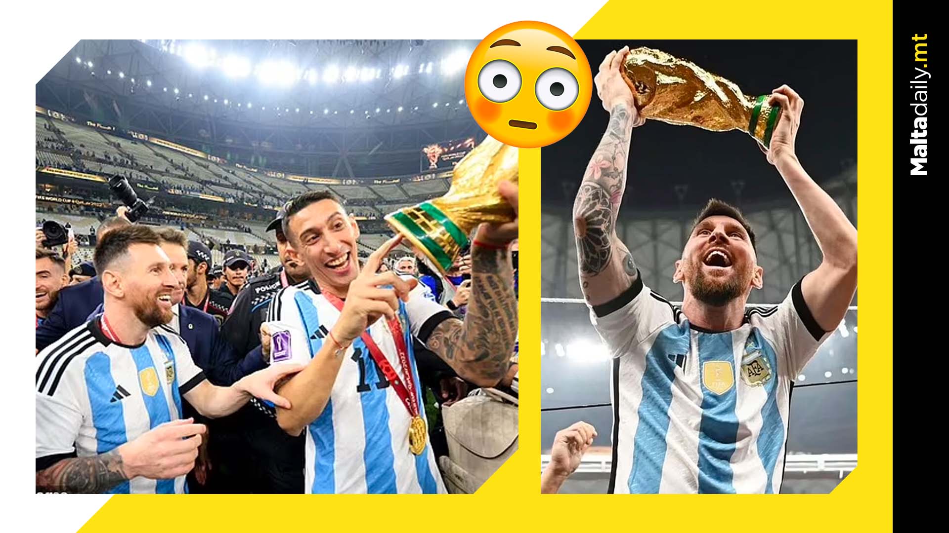 Messi unknowingly lifted a fake World Cup trophy for his most liked photo