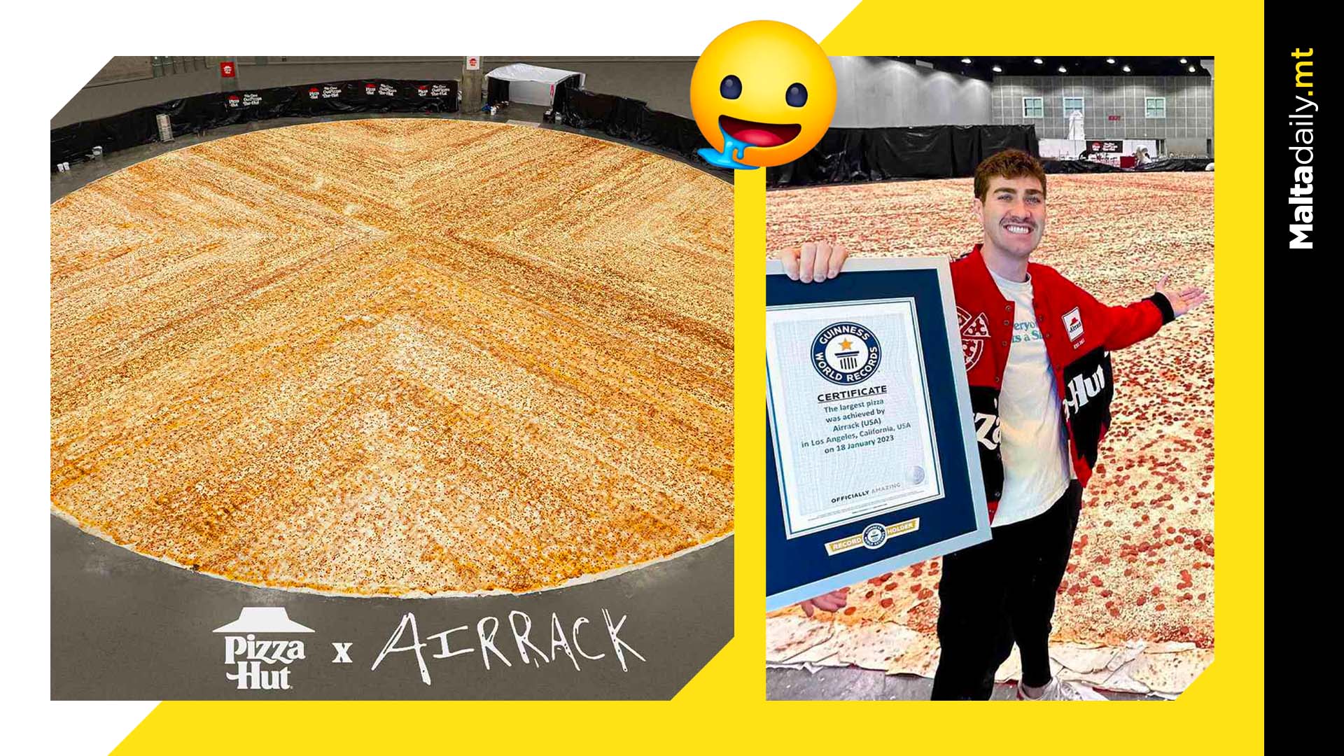 Pizza Hut just broke the world record for largest pizza ever