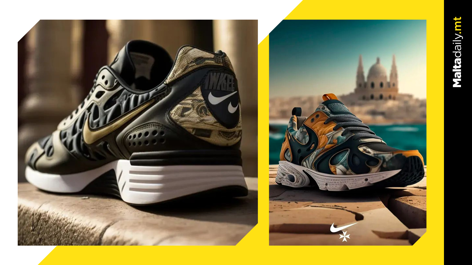 AI creator unveils Malta-themed Nike sneakers
