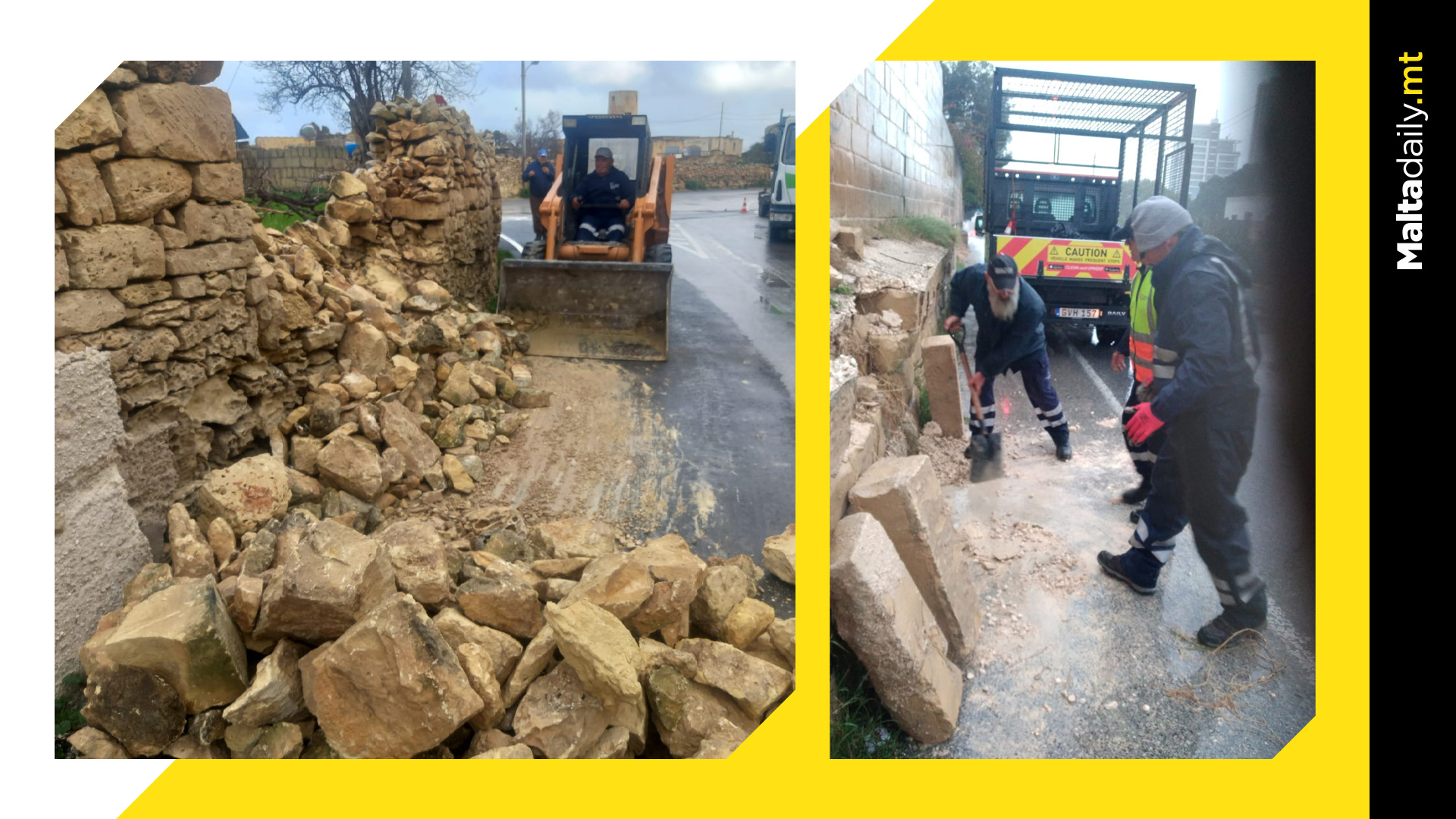 Malta' Cleansing Division begins cleaning & maintenance in the wake of Storm Helios