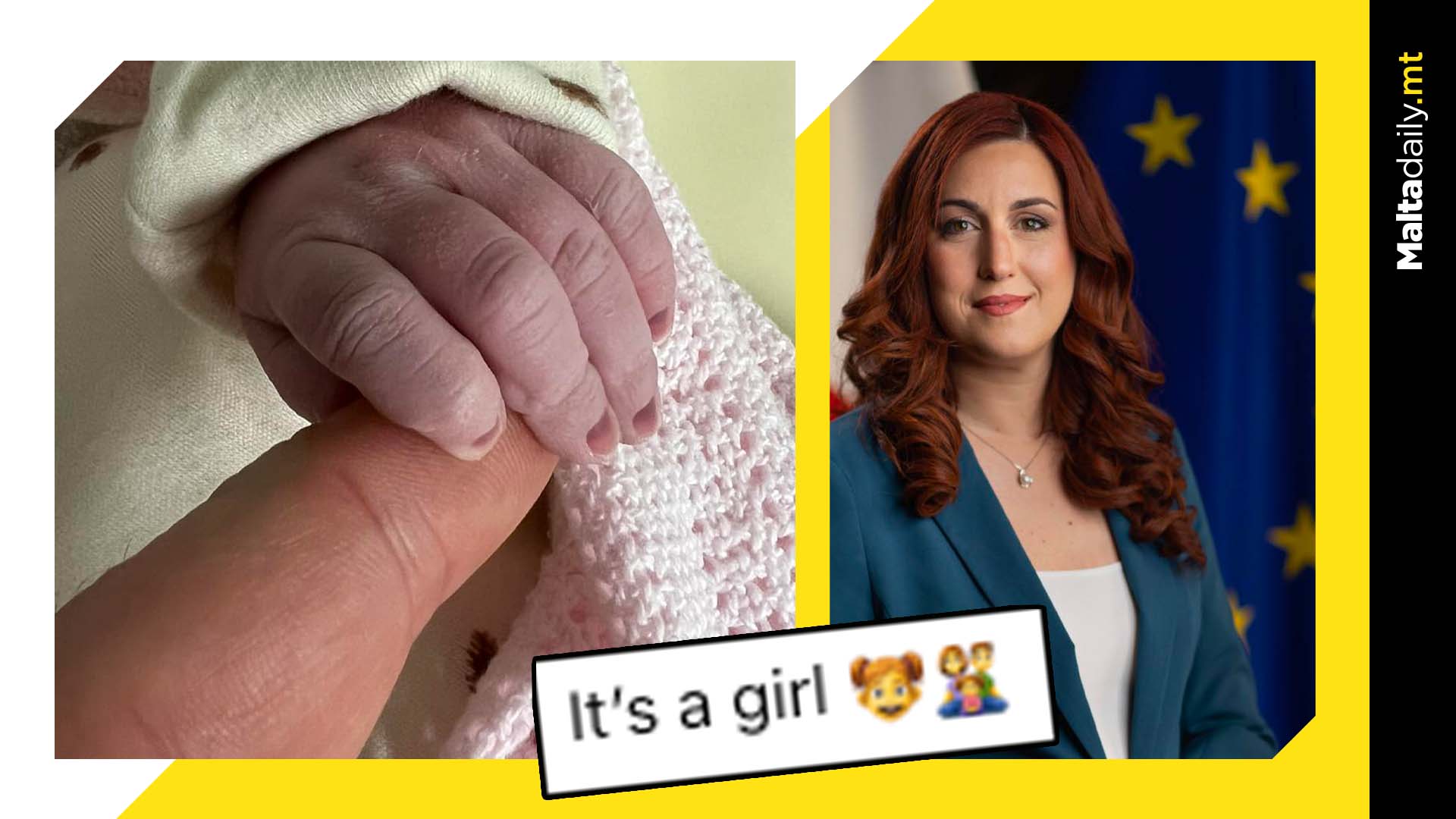 Alicia Bugeja Said first Maltese woman to give birth whilst Member of Cabinet
