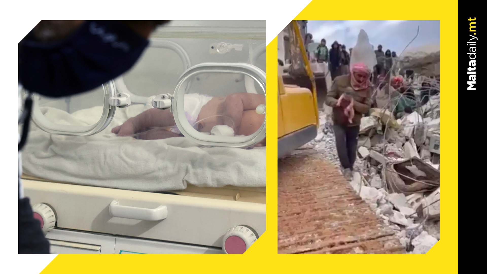 Newborn Syrian baby rescued from rubble in stable condition