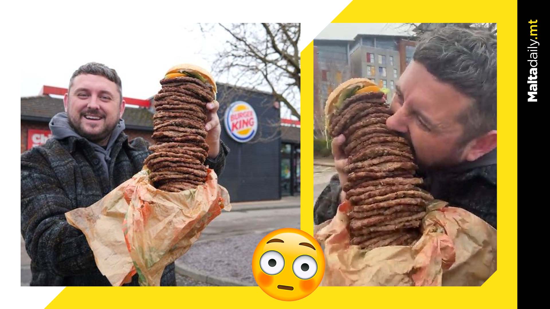 UK guy orders one Burger King patty for each of his 36 years alive