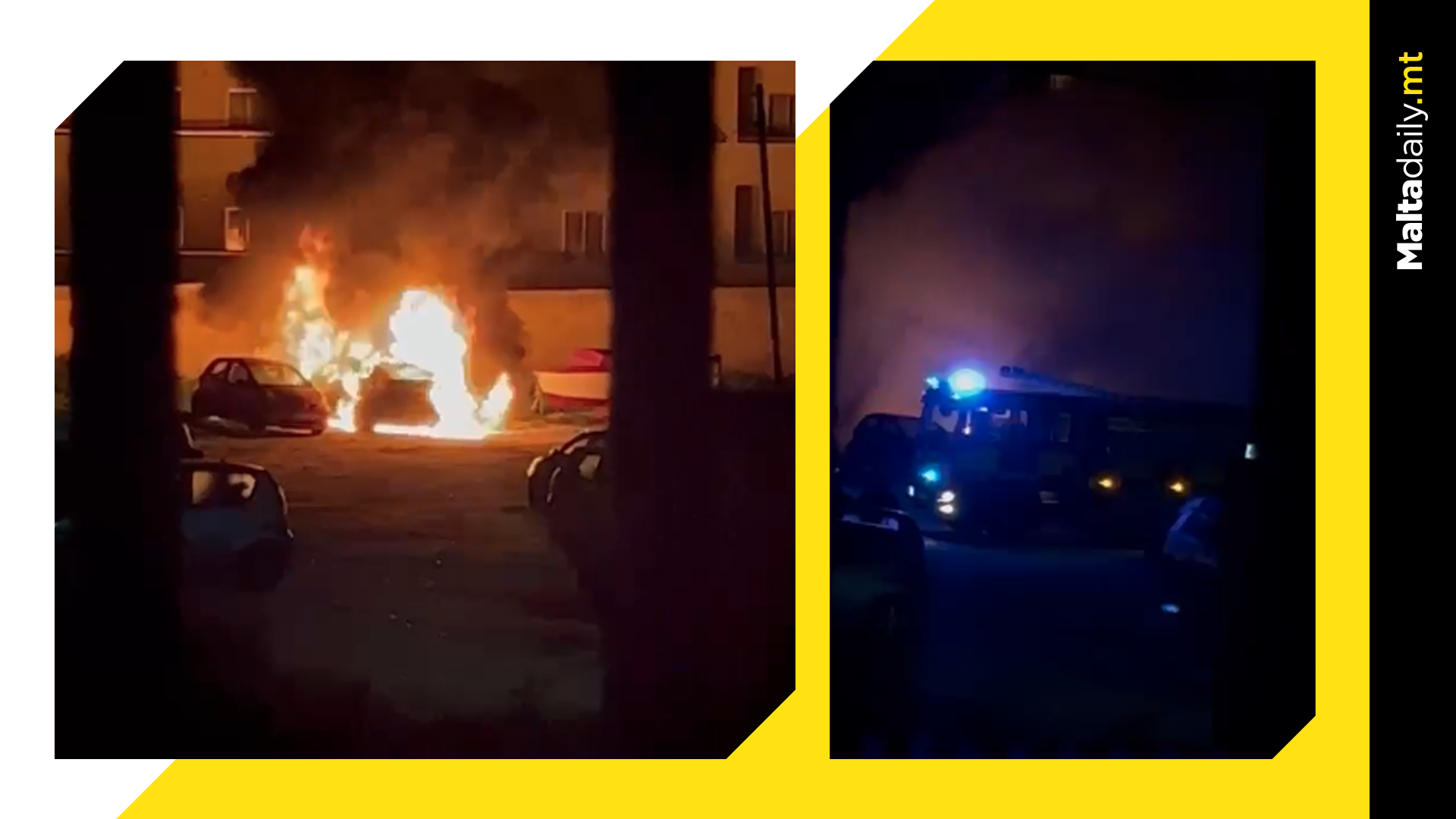 Car catches fire in St Paul's Bay in middle of the night