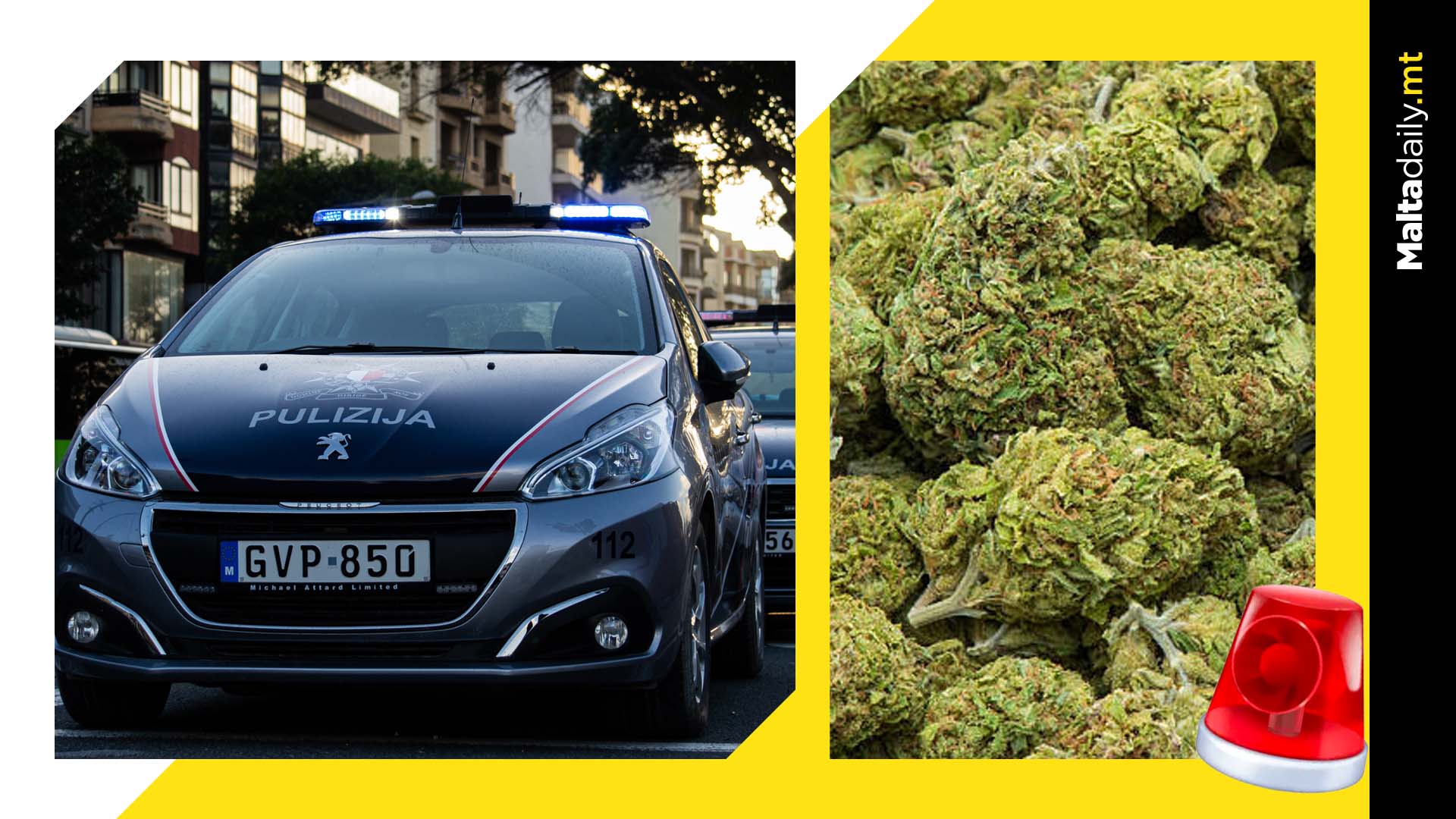 Police chase bailed out 27 year old to find 3 kilos of cannabis