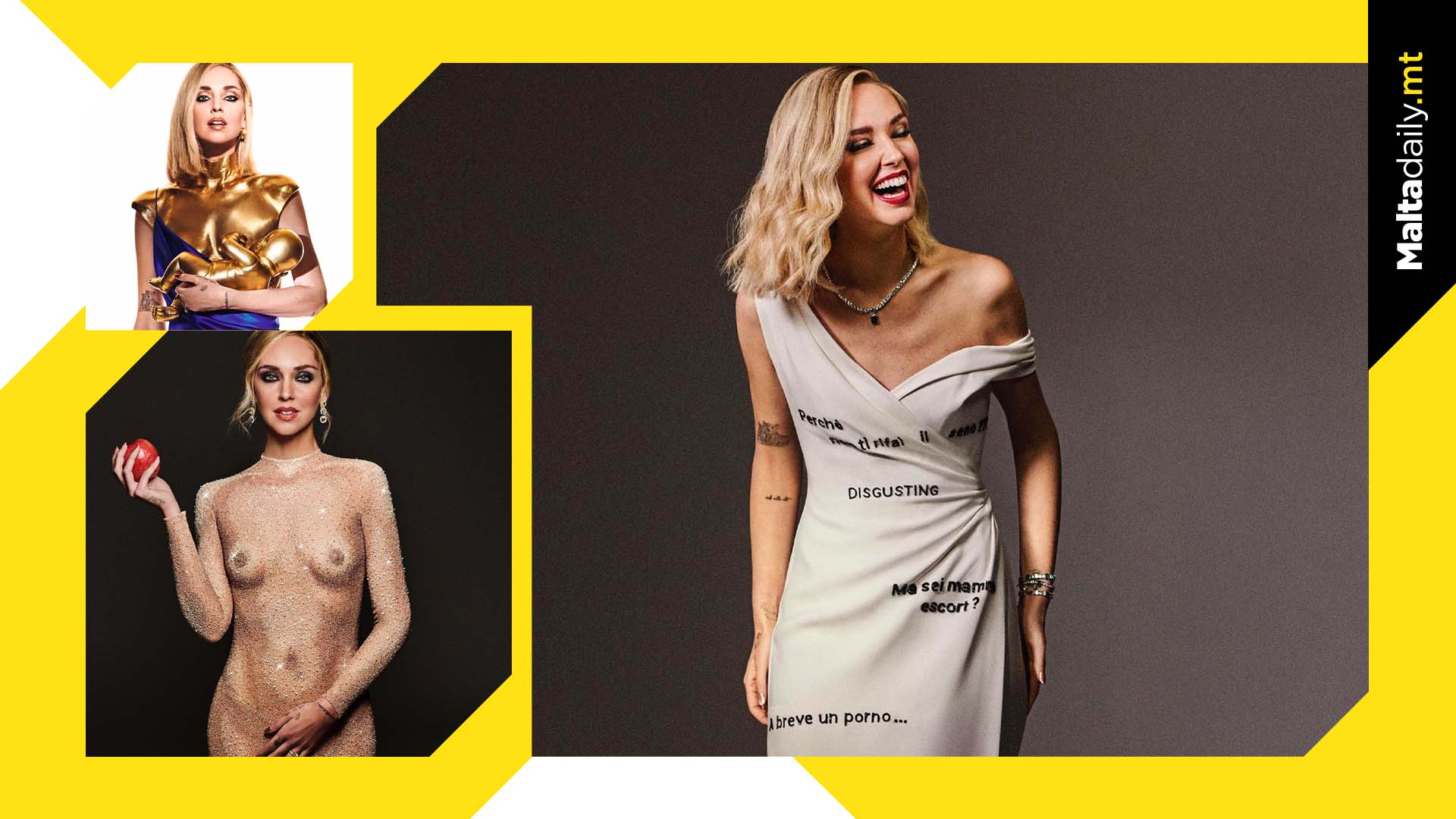 Italian influencer takes aim at patriarchy with 4 different gowns