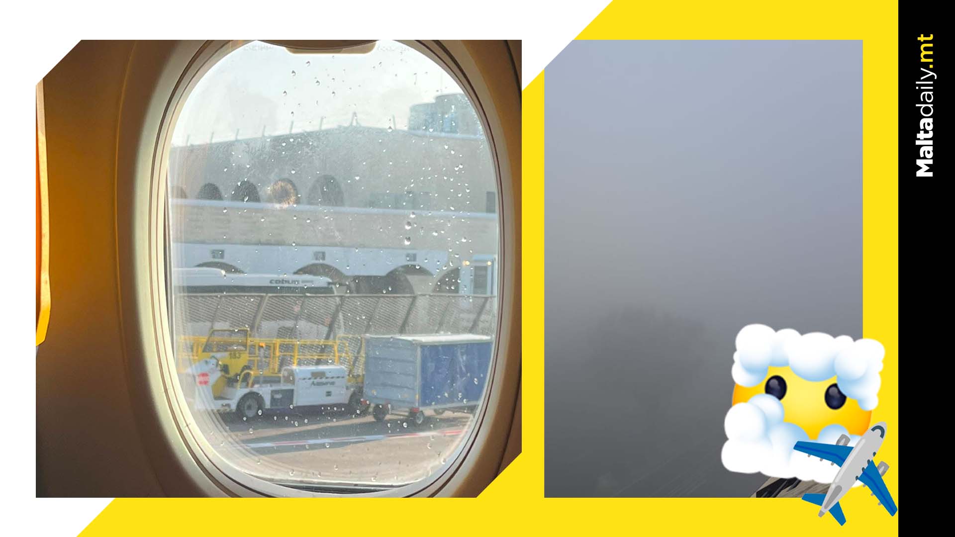 At least 9 flights delayed due to intense fog all over Malta