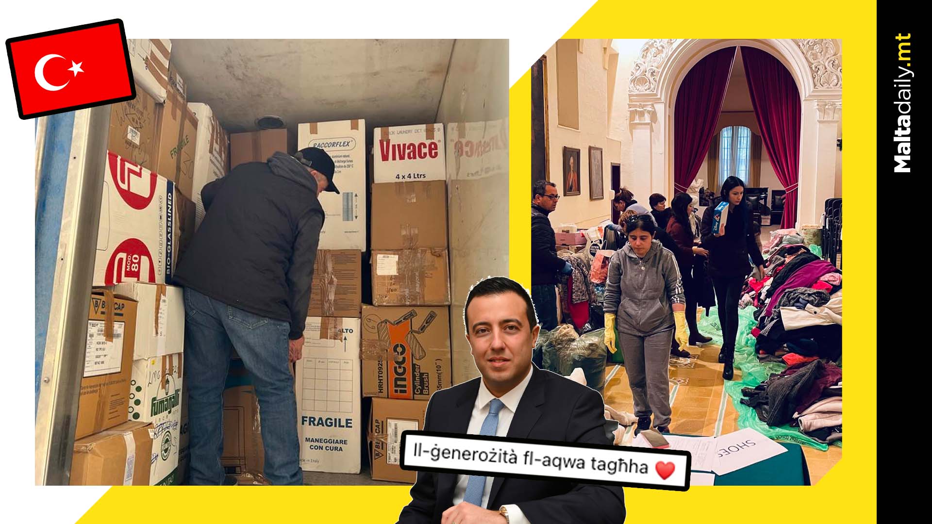 175 boxes filled at Gozo Ministry to donate to earthquake survivors
