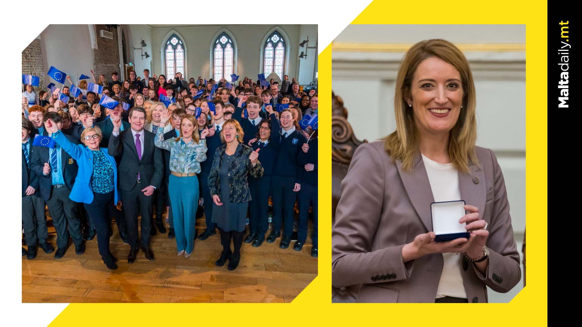 Trinity College honours President Metsola for outstanding role in politics