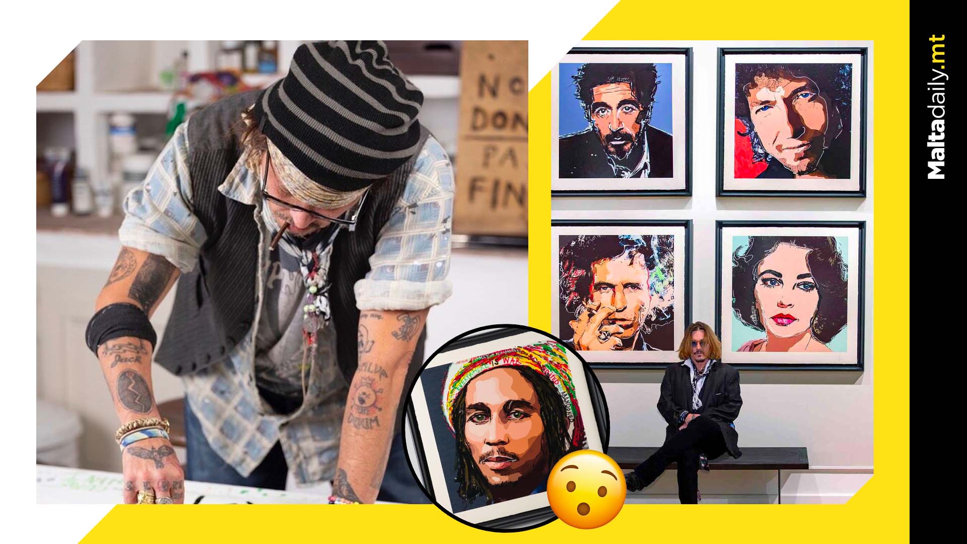 Johnny Depp is making a fortune selling his paintings of celebrities