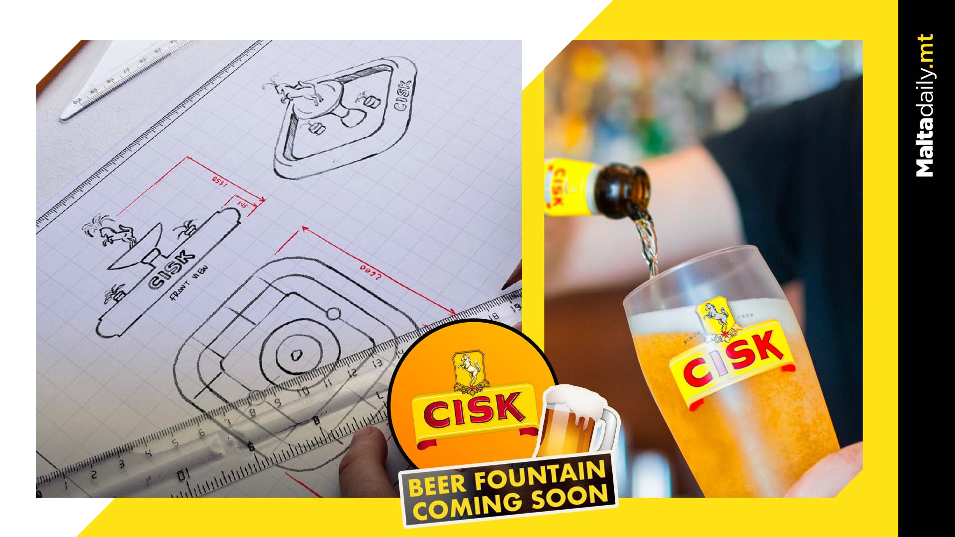 Is Cisk actually teasing a beer fountain?