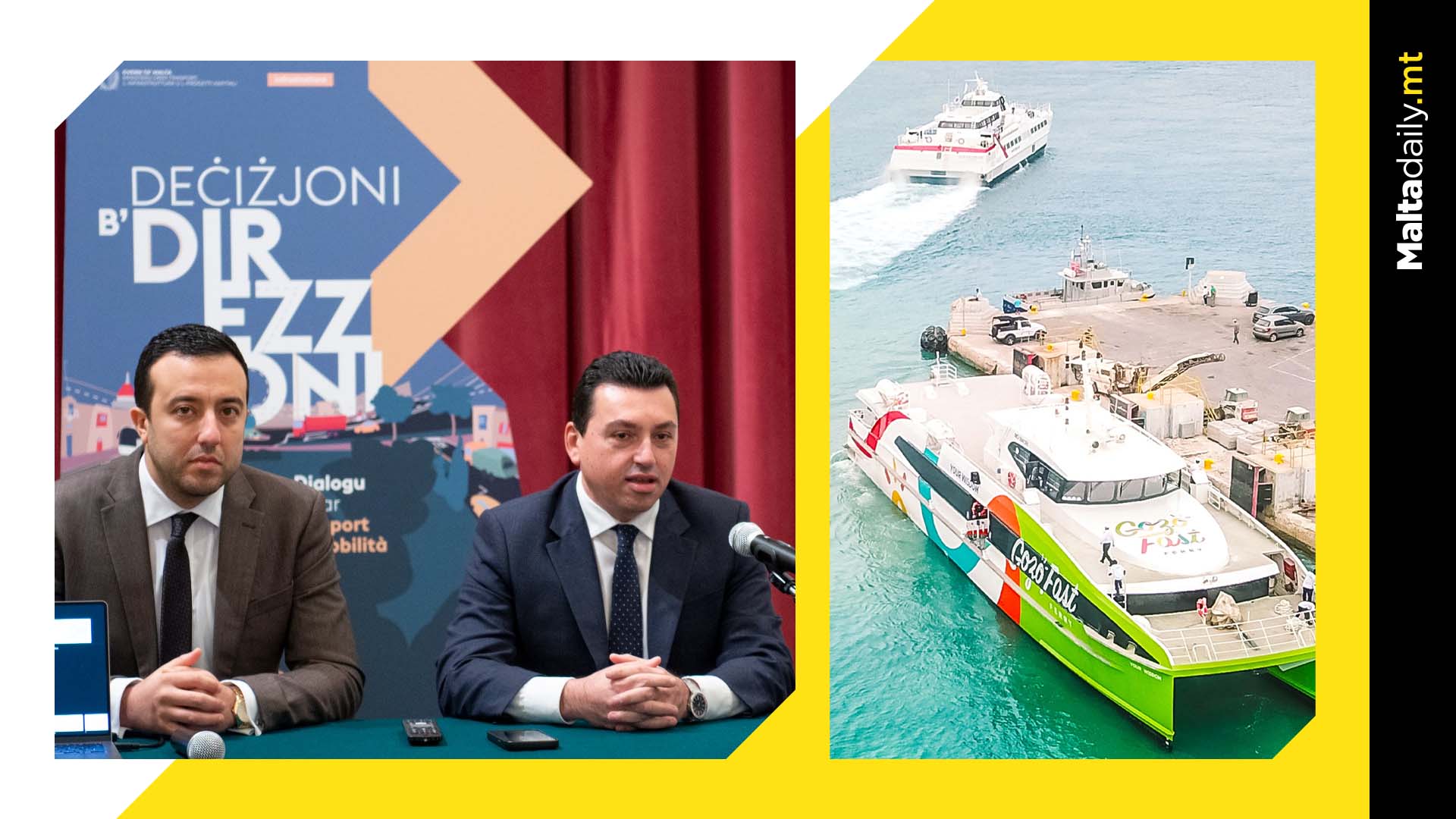 Extended schedule for fast ferry to support Gozitan workers & students