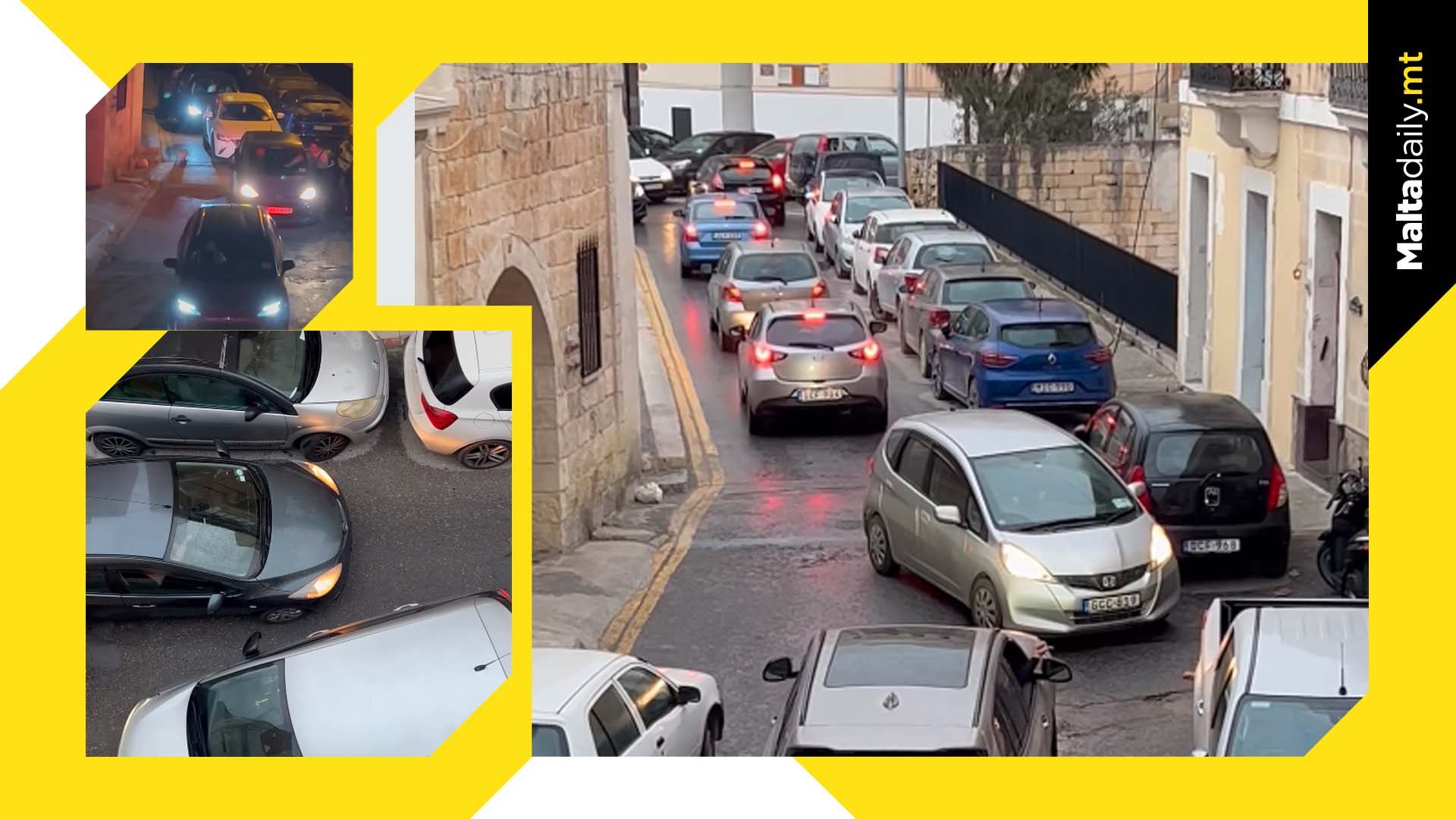 Facebook videos show narrow ‘two way’ road car jams in Imsida