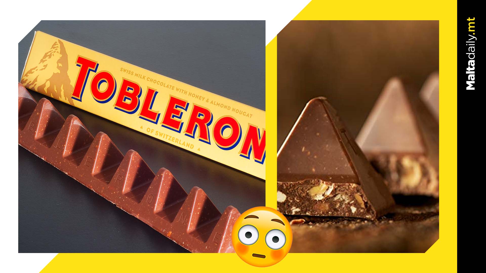 Toblerone forced to change mountain logo on package