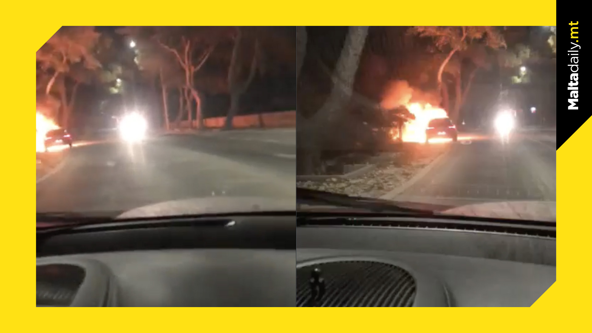 Car bursts into flames in Zejtun on Saturday morning