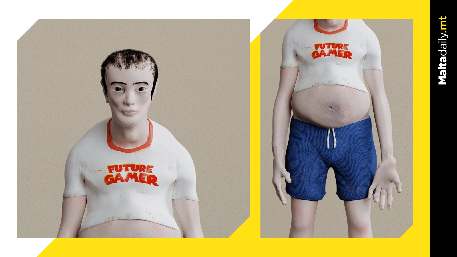 Shocking model shows what hardcore gamers could look like in 20 years