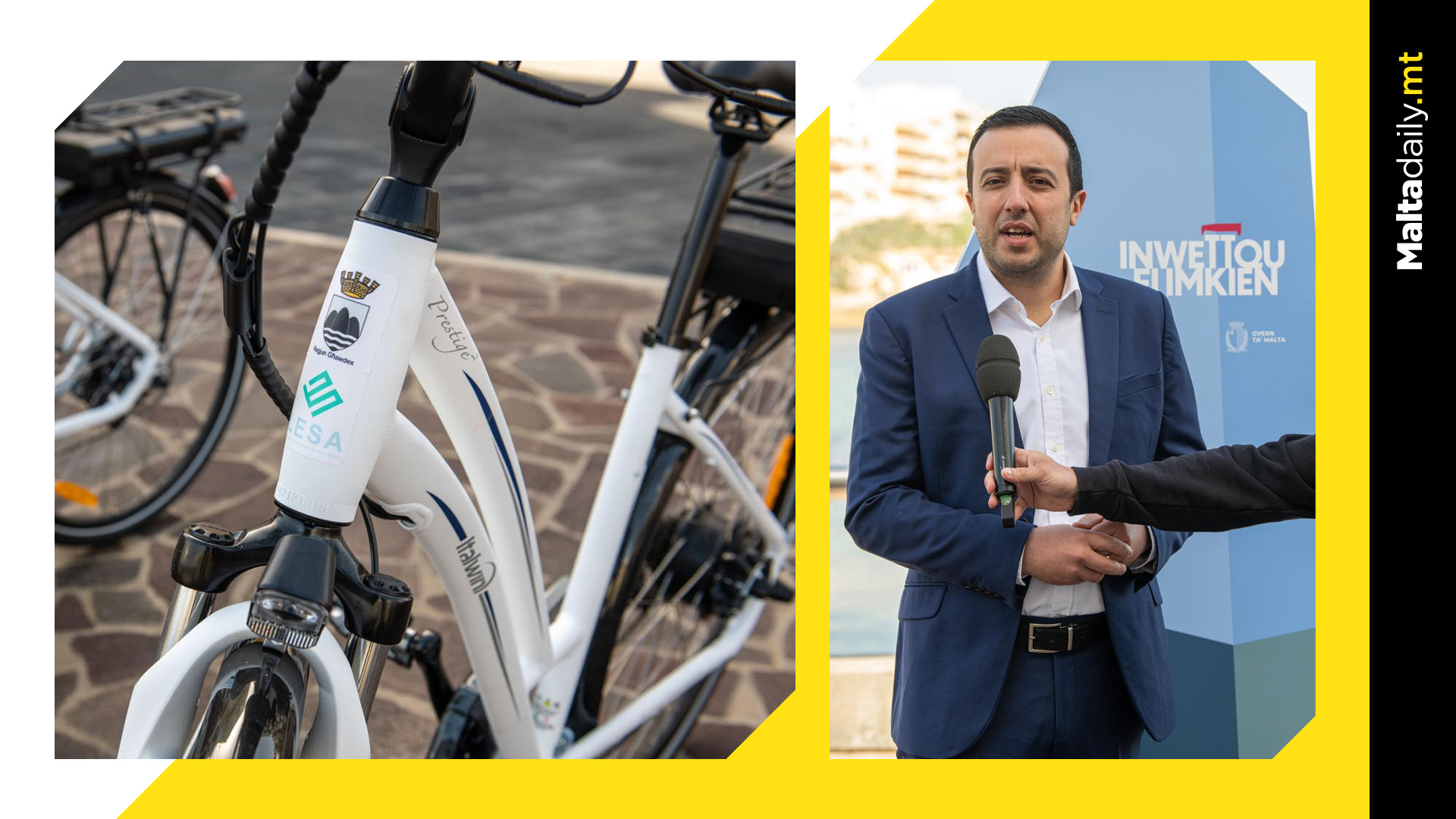 Gozo supplied with 56 new e-bikes to offer cleaner alternative transport options