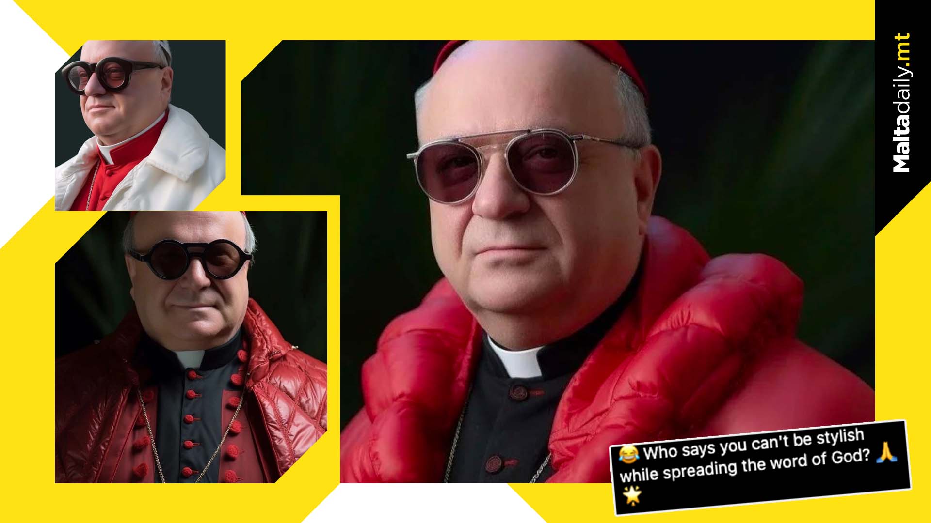 Malta's archbishop wears Balenciaga in new AI generated images