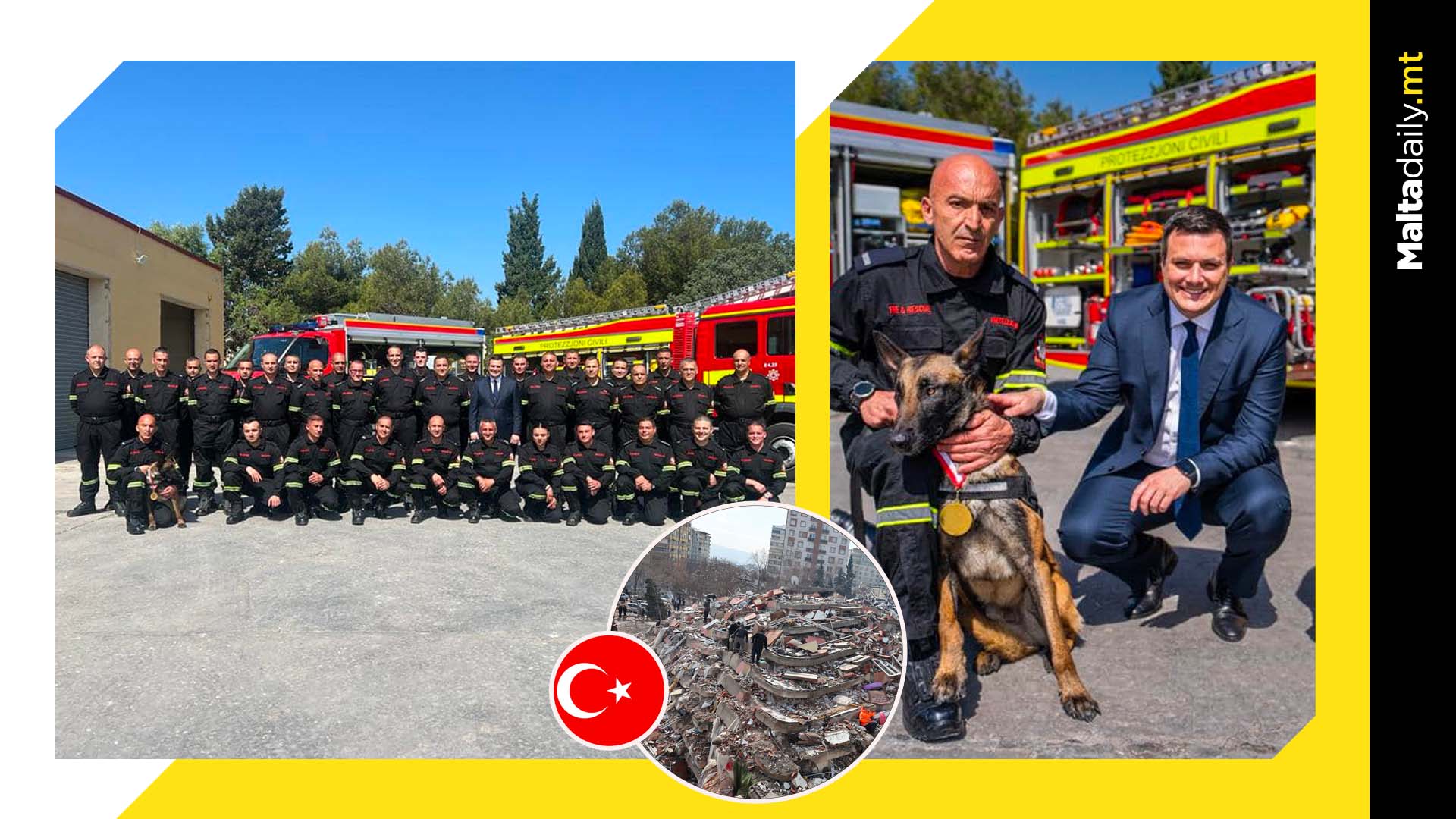 Tribute to 38 Civil Protection heroes after Turkey earthquake mission