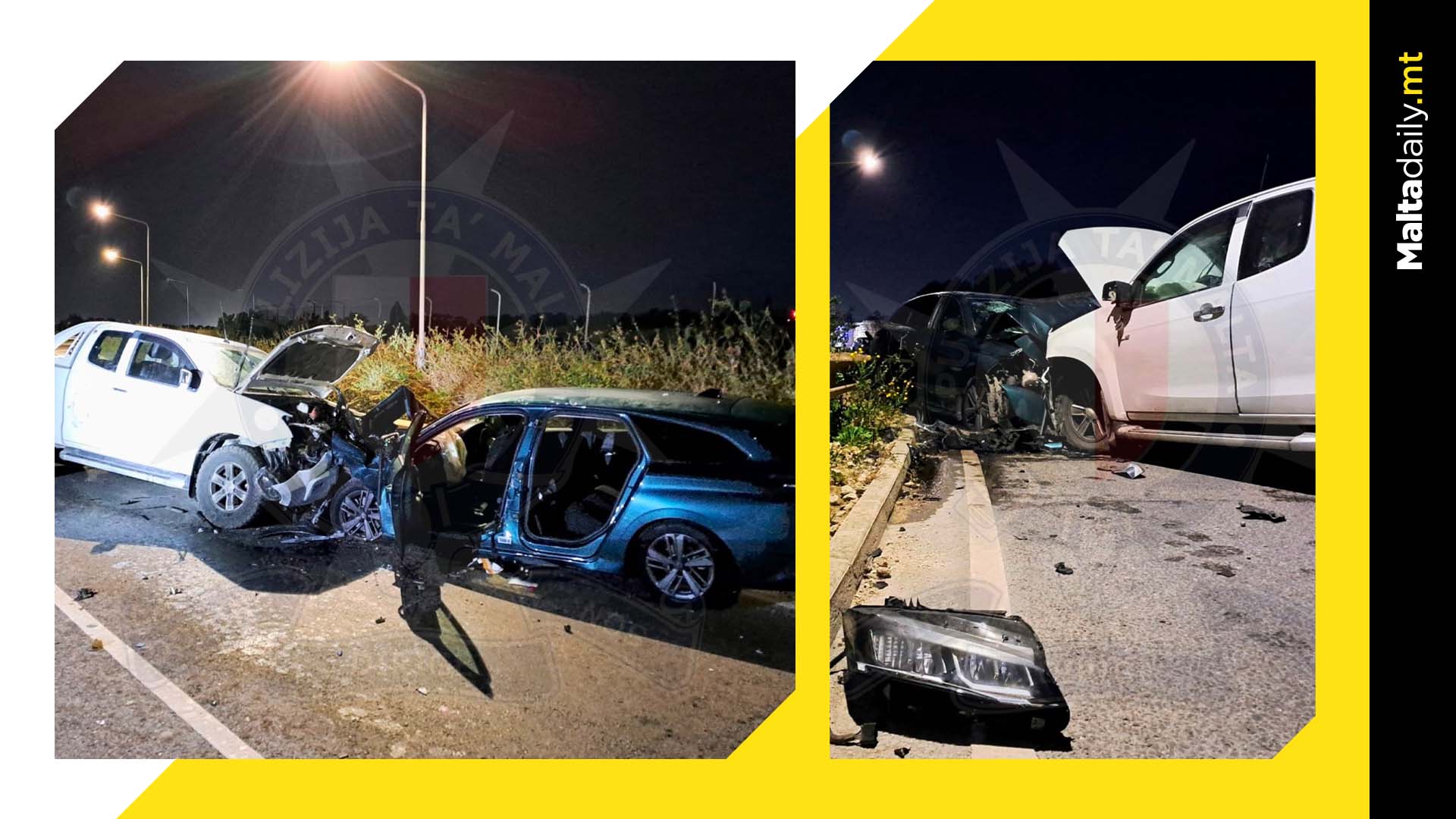 Two seriously injured & four with grievous injuries in Birżebbuġa crash