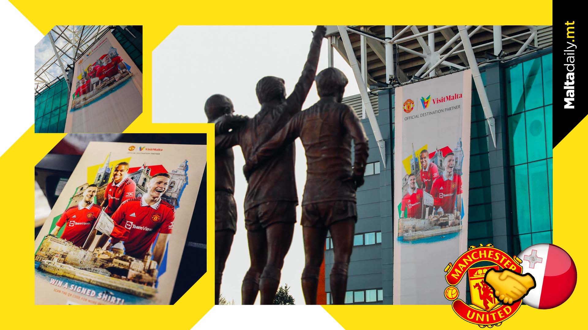 Malta centre of attention in Old Trafford with Visit Malta adverts