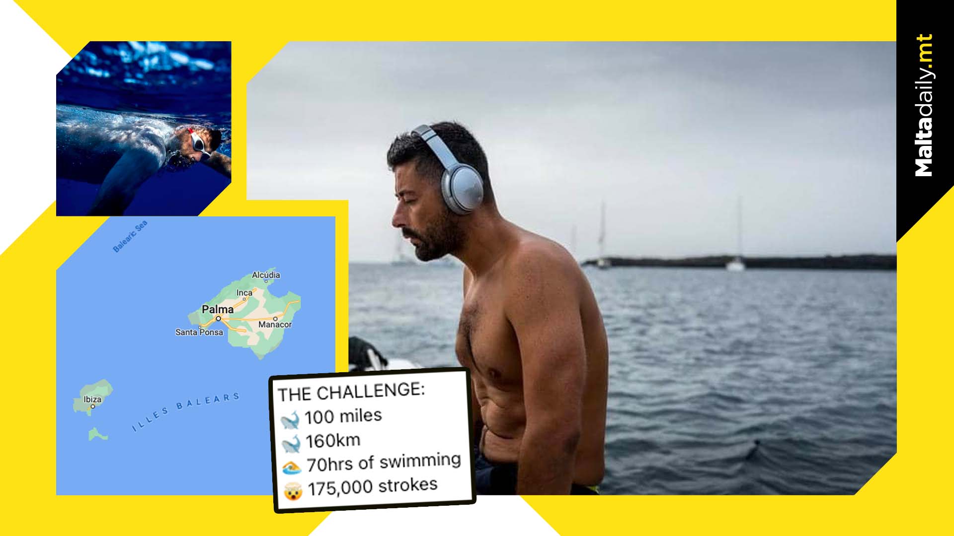 Neil Agius reveals next challenge: 70 hours of swimming