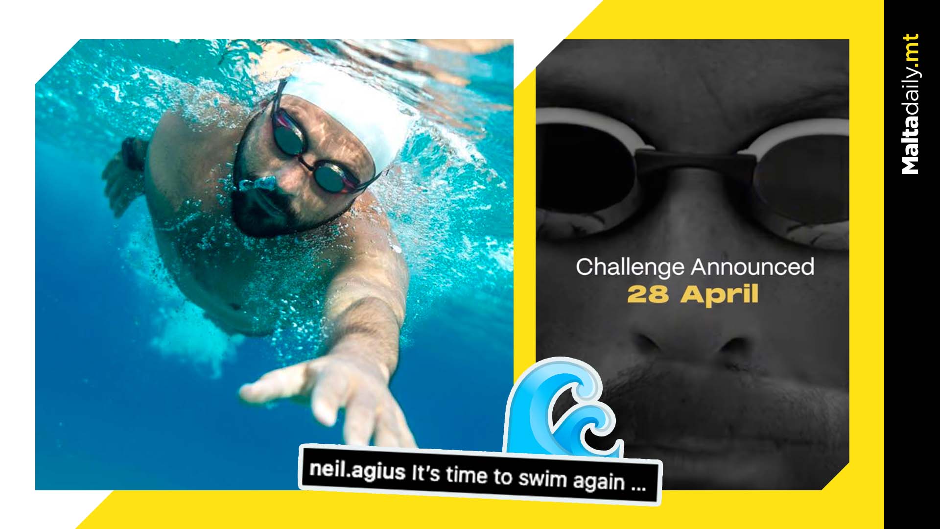 Neil Agius announces its time to swim again on 28th April