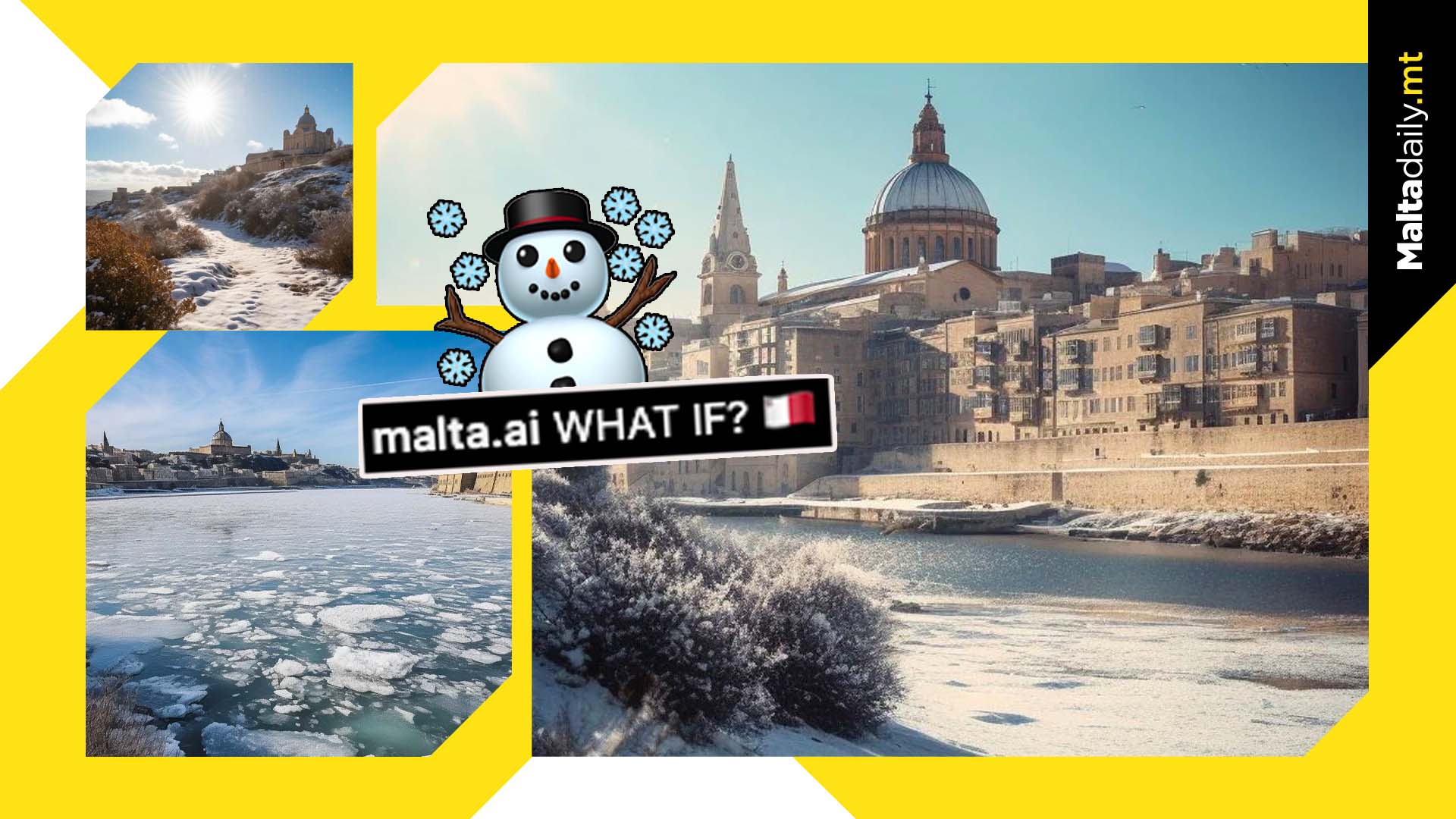 What if Malta had ice and snow? AI artist reimagines