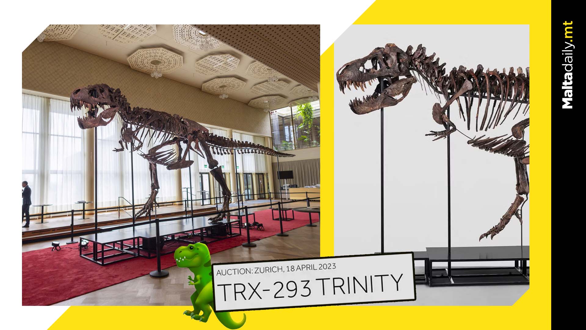Complete T-Rex skeleton sells for $8 million at auction