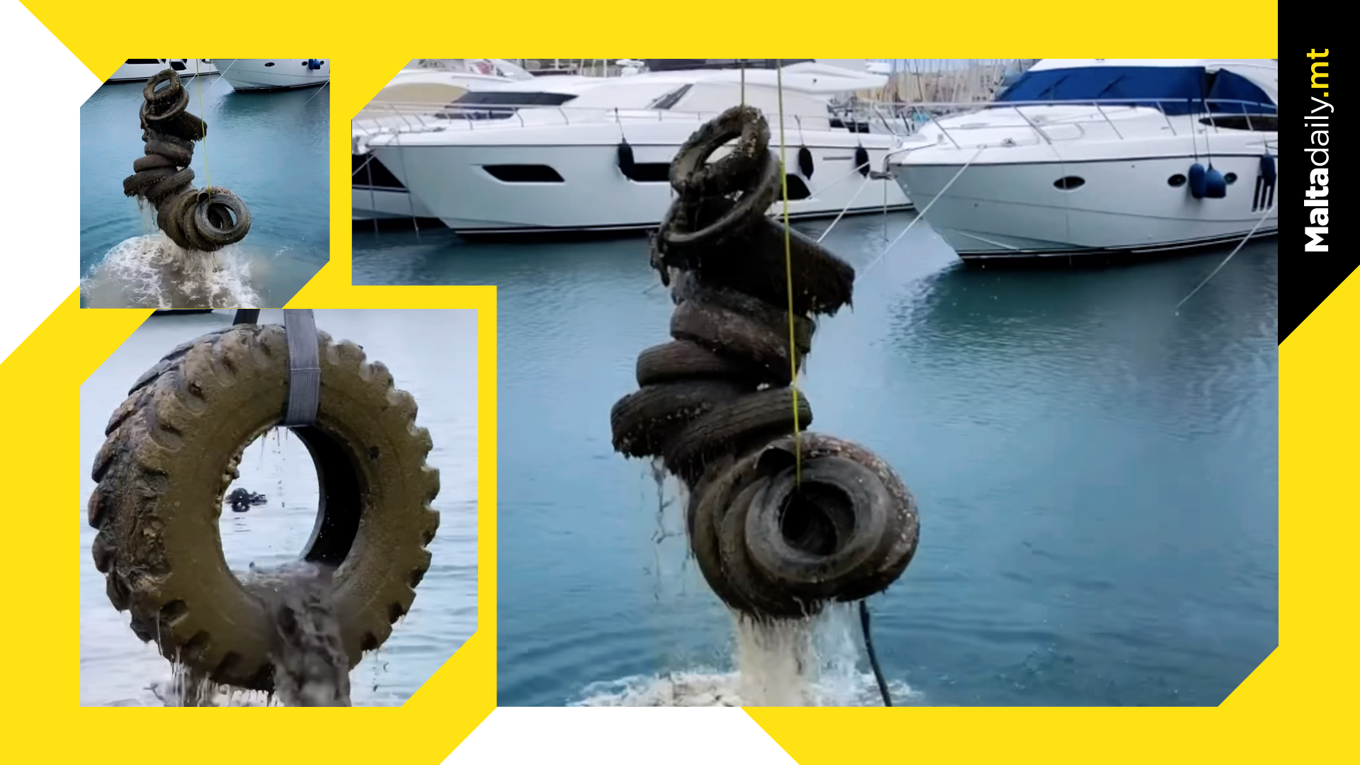 Zibel picks up 248 tyres in latest Gardens Yacht Marina clean up