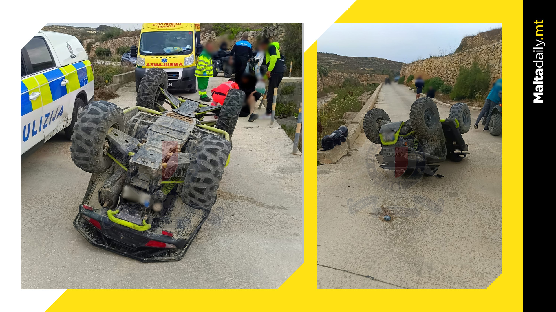 Man sustains grievous injuries after quad bike incident in Gozo