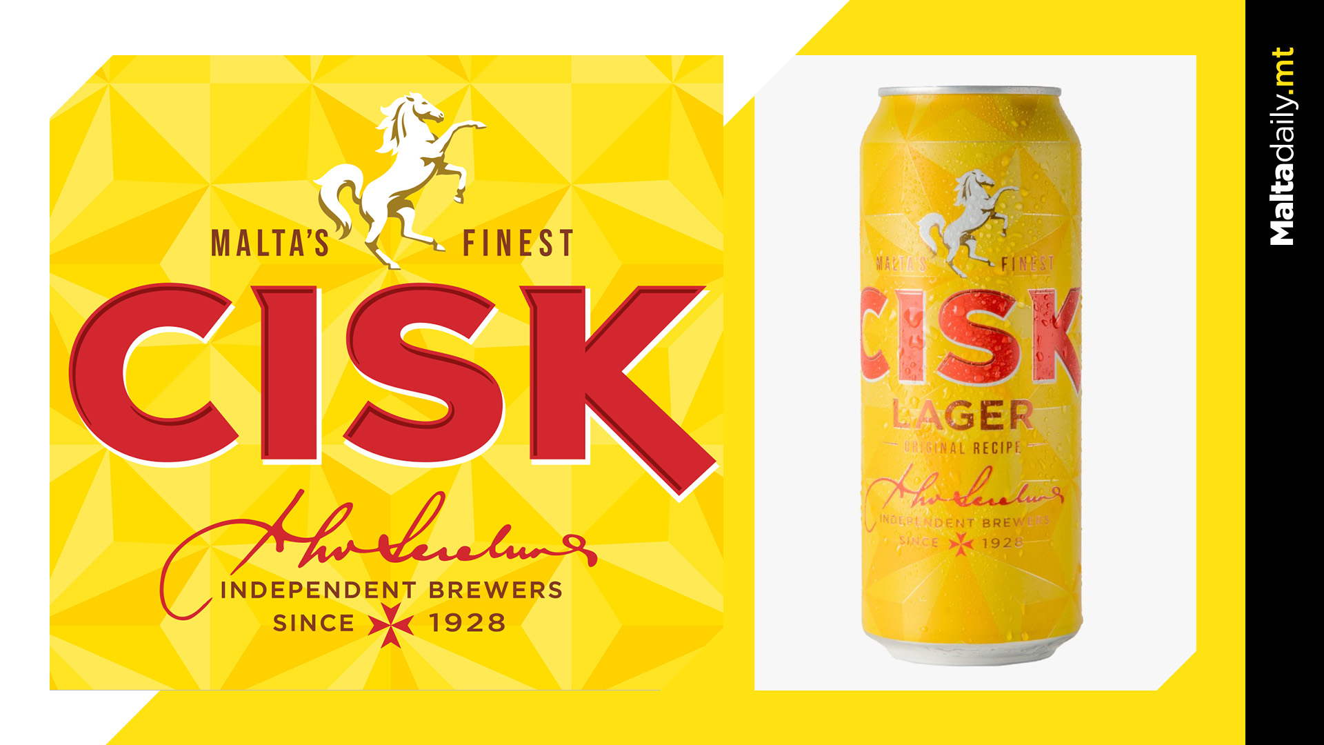 Bold new brand look for Malta’s iconic beer brand Cisk