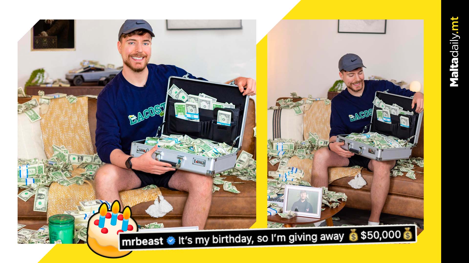 Mr Beast to give away $50,000 for his birthday