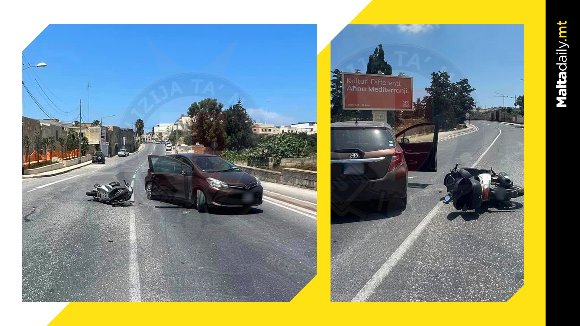 24 year old motorcyclist at risk of dying after Qormi crash